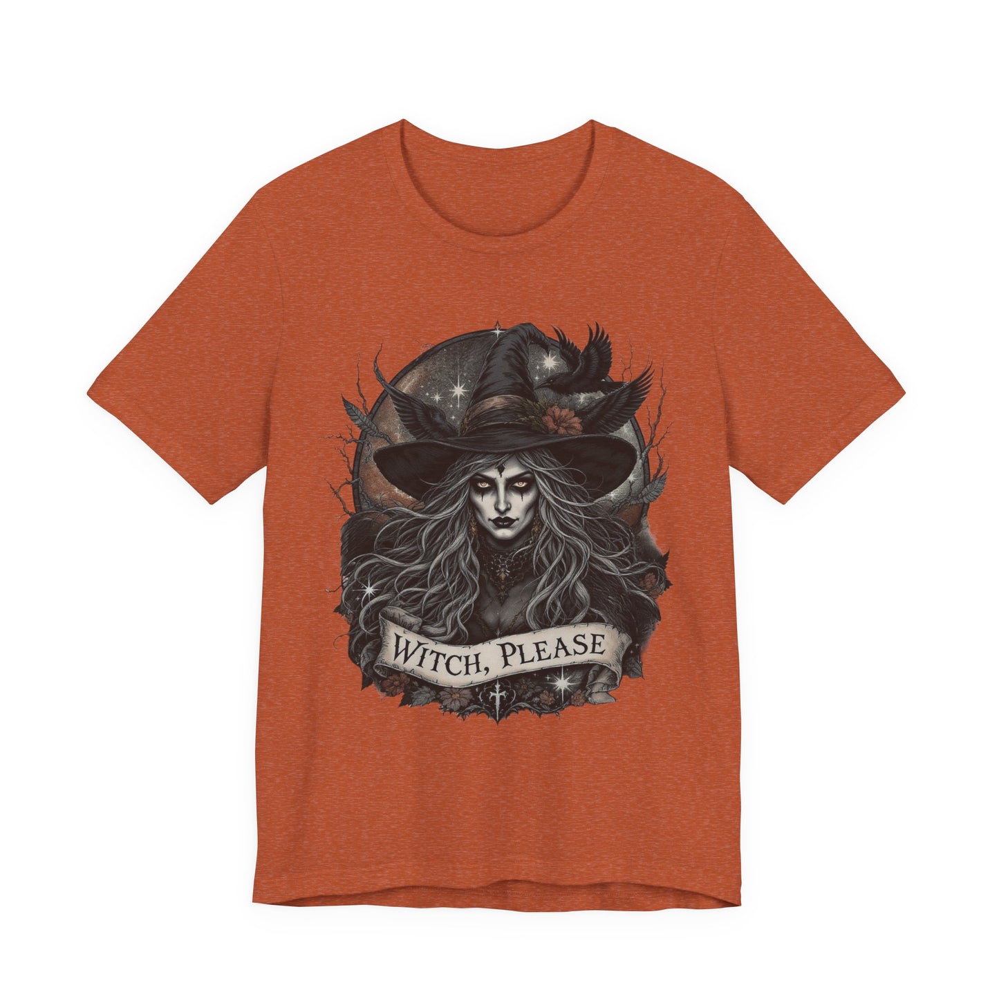 Witch Please Tee - Spooky Unisex Shirt for Halloween, Witchy Gift, Fall Style, Casual Outfit, Festival Wear