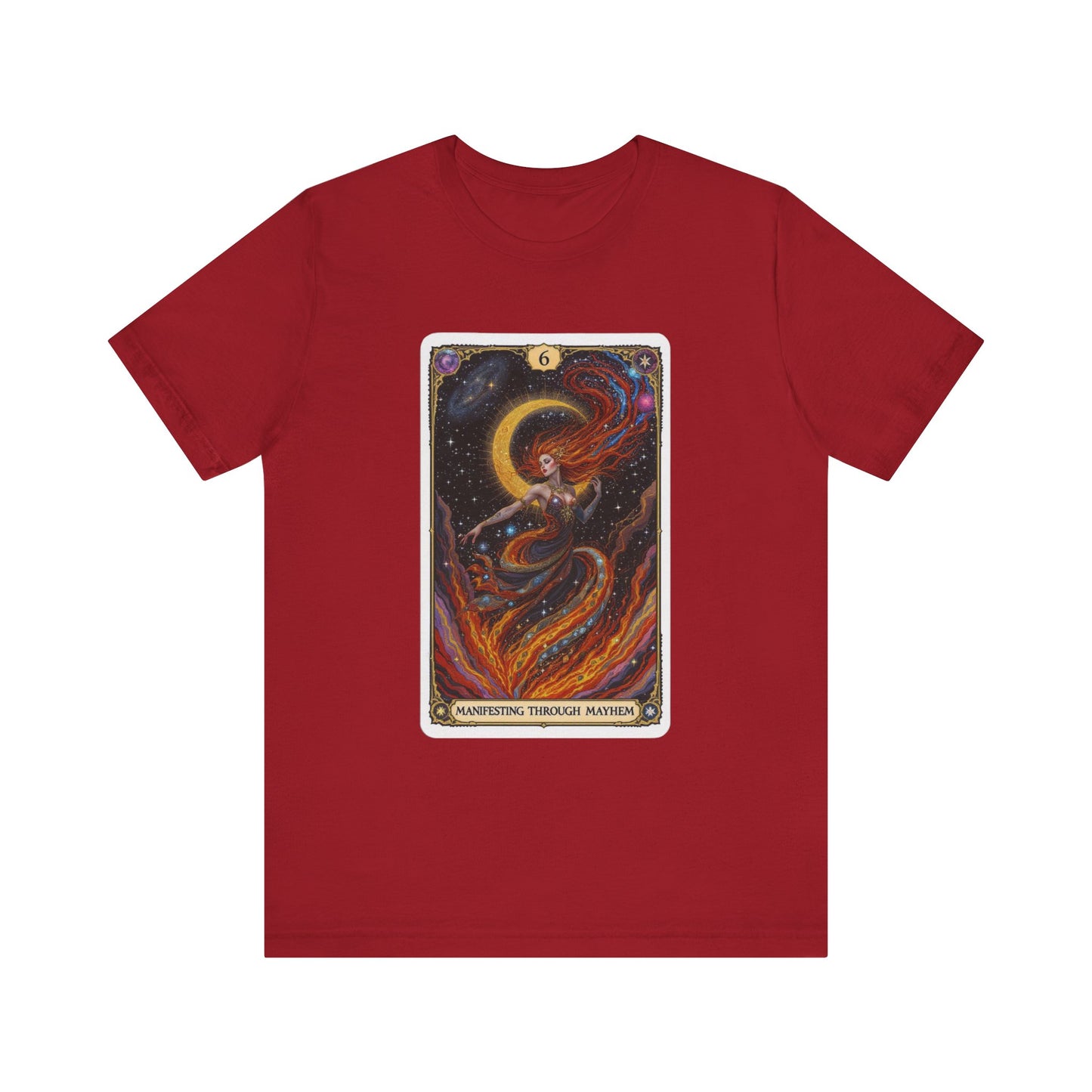 Mystical Tarot Graphic Tee, Unisex T-Shirt, Astrology Apparel, Spiritual Gift, Boho Style Shirt, Celestial Clothing