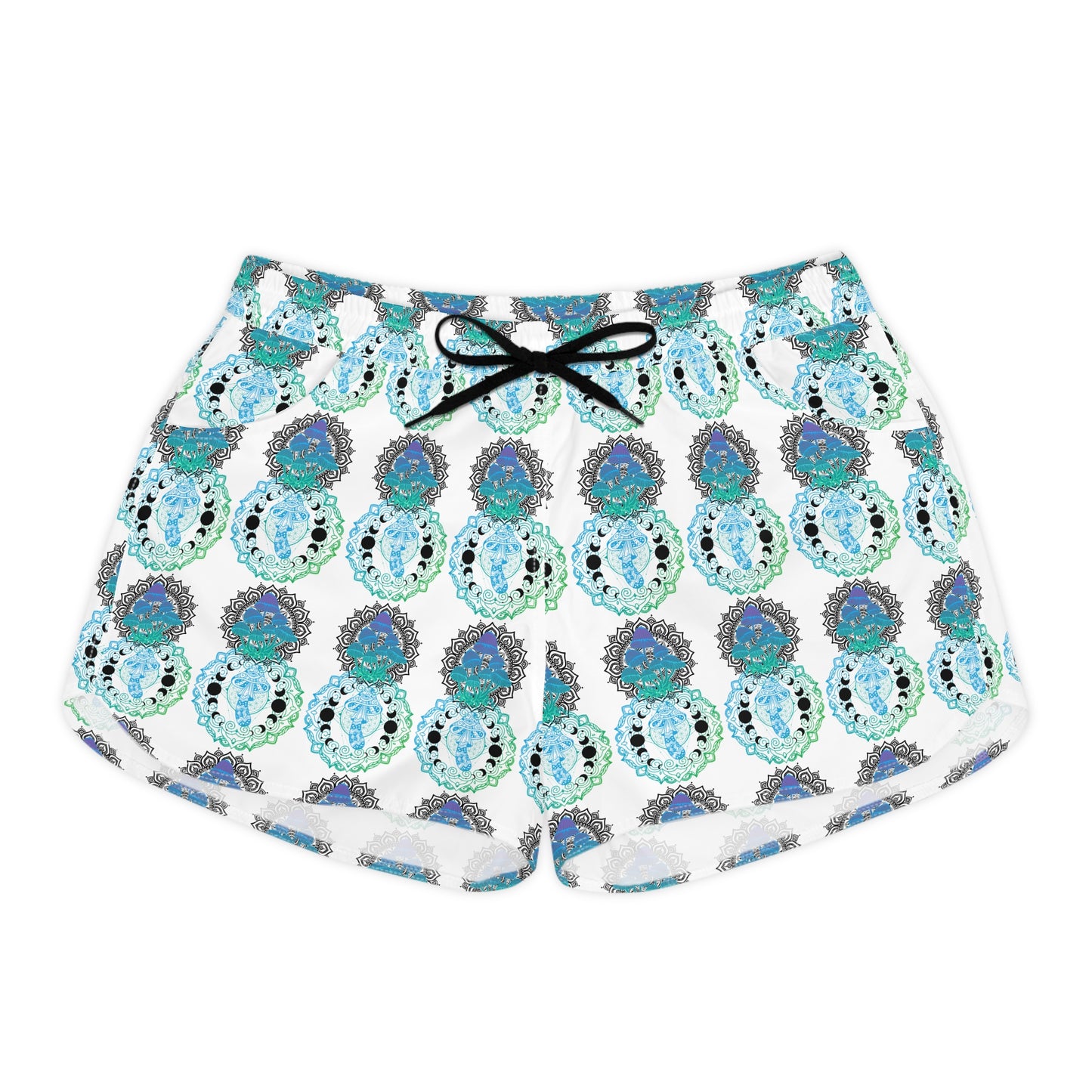 Mushroom Casual Shorts, Womens Lounge Shorts, Cute Summer Shorts, Botanical Shorts, Boho Shorts