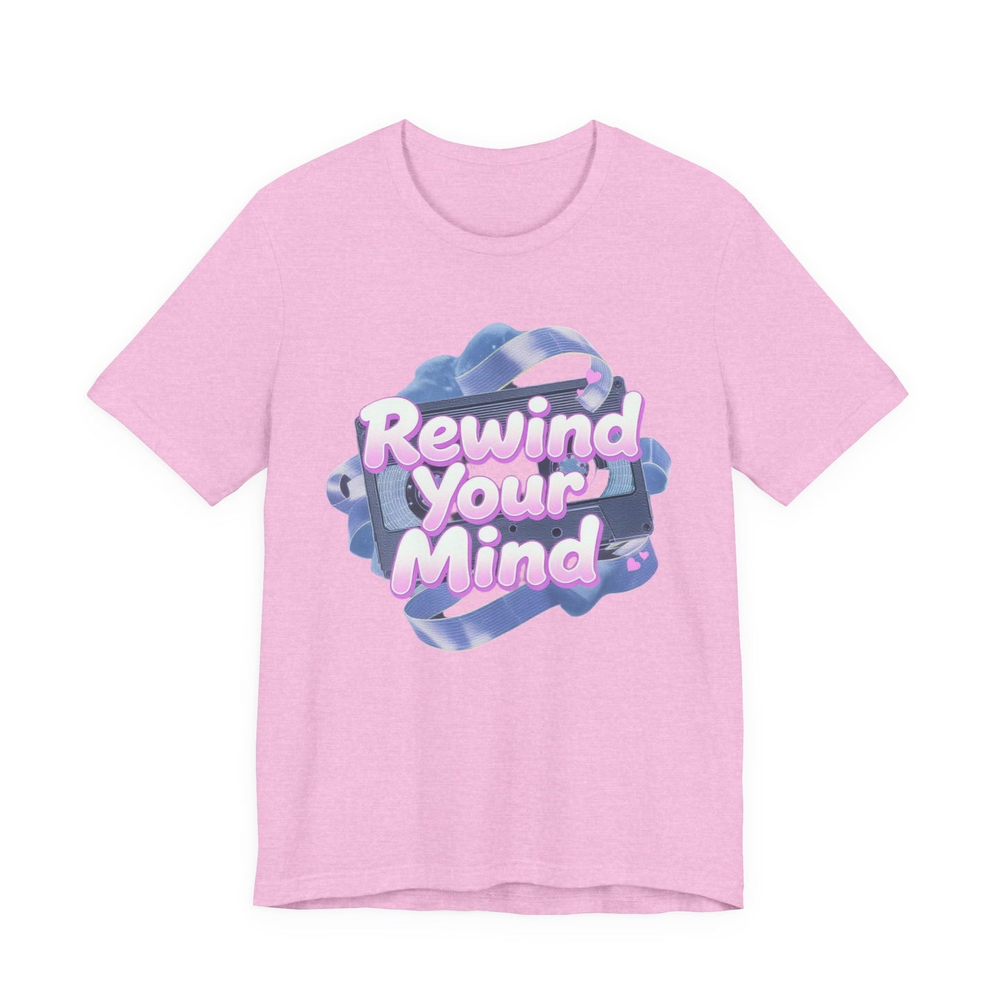 Mindful Vibes Unisex T-Shirt, Rewind Your Mind Tee, Relaxed Graphic Tee, Gift for Mental Health Awareness, Casual Wear for All Occasions