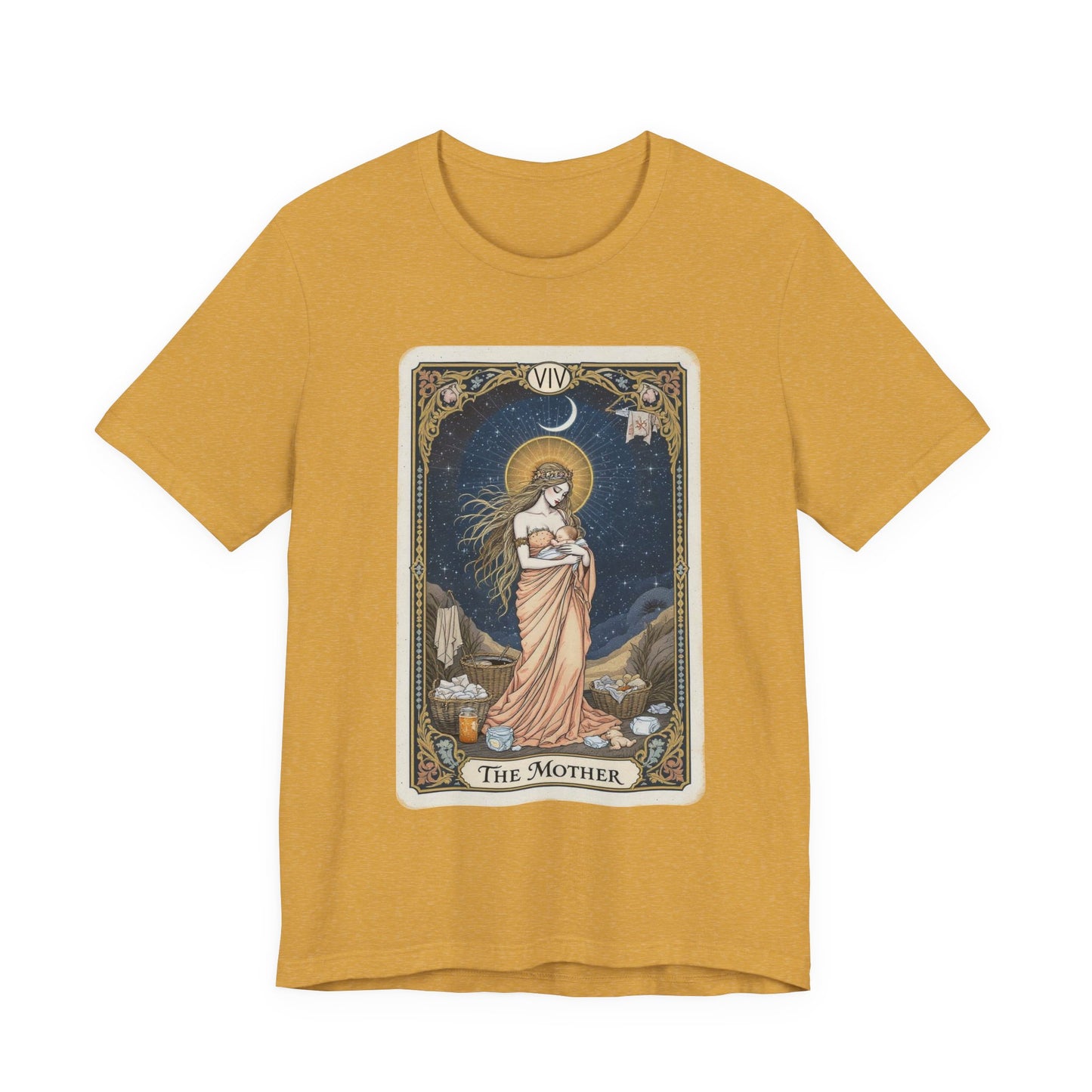 Motherly Love Tee, Comfortable Unisex T-Shirt, Tarot Card Design, Gift for Moms, Birthday Present, Bohemian Style, Casual Wear