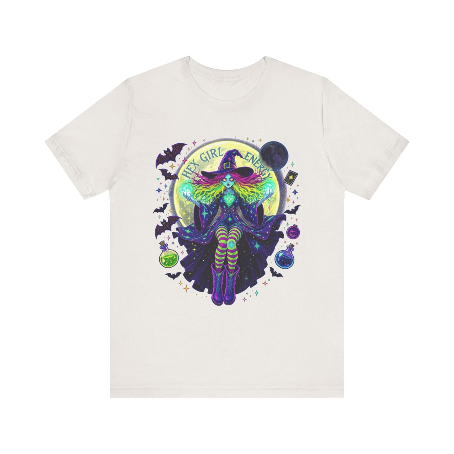 Witchy Vibes Unisex Tee, Halloween Shirt, Spooky Fashion, Gift for Witches, Mysterious Graphic Tee