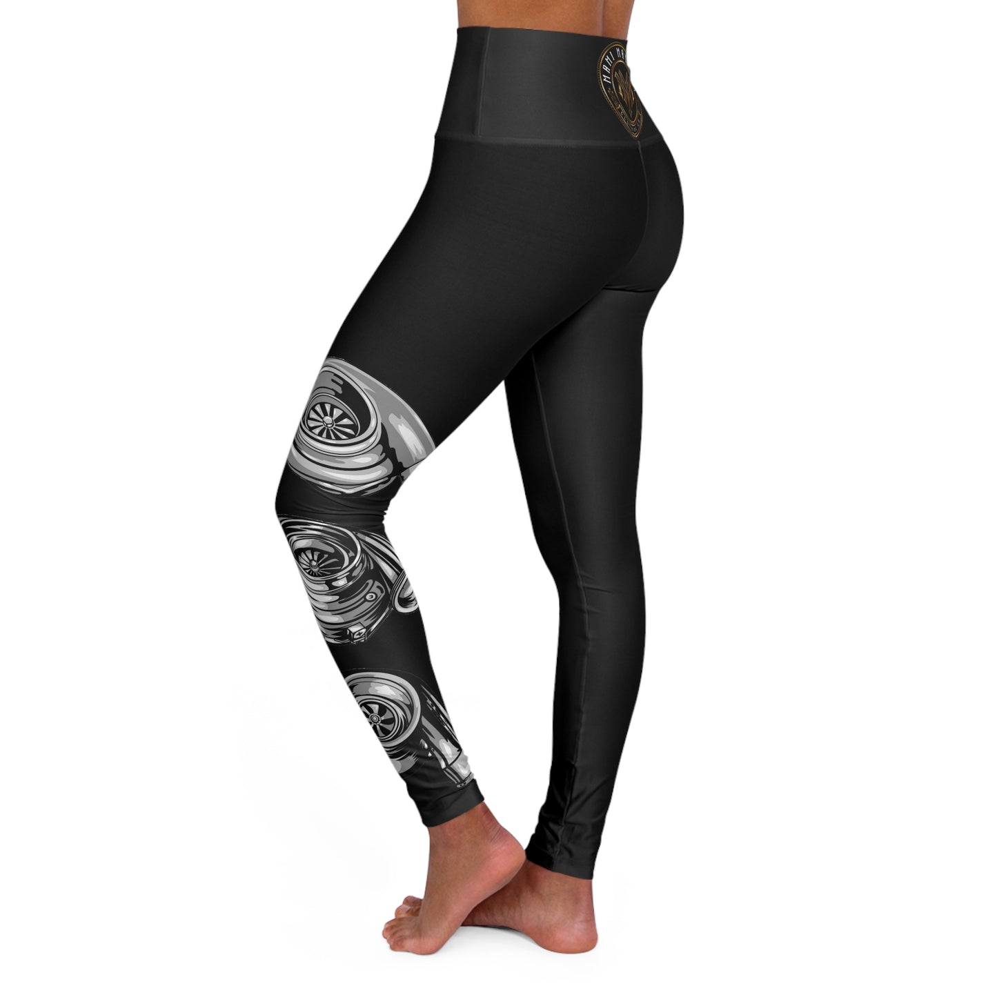 Mami Mayhem Turbo - High Waisted Yoga Leggings (AOP)
