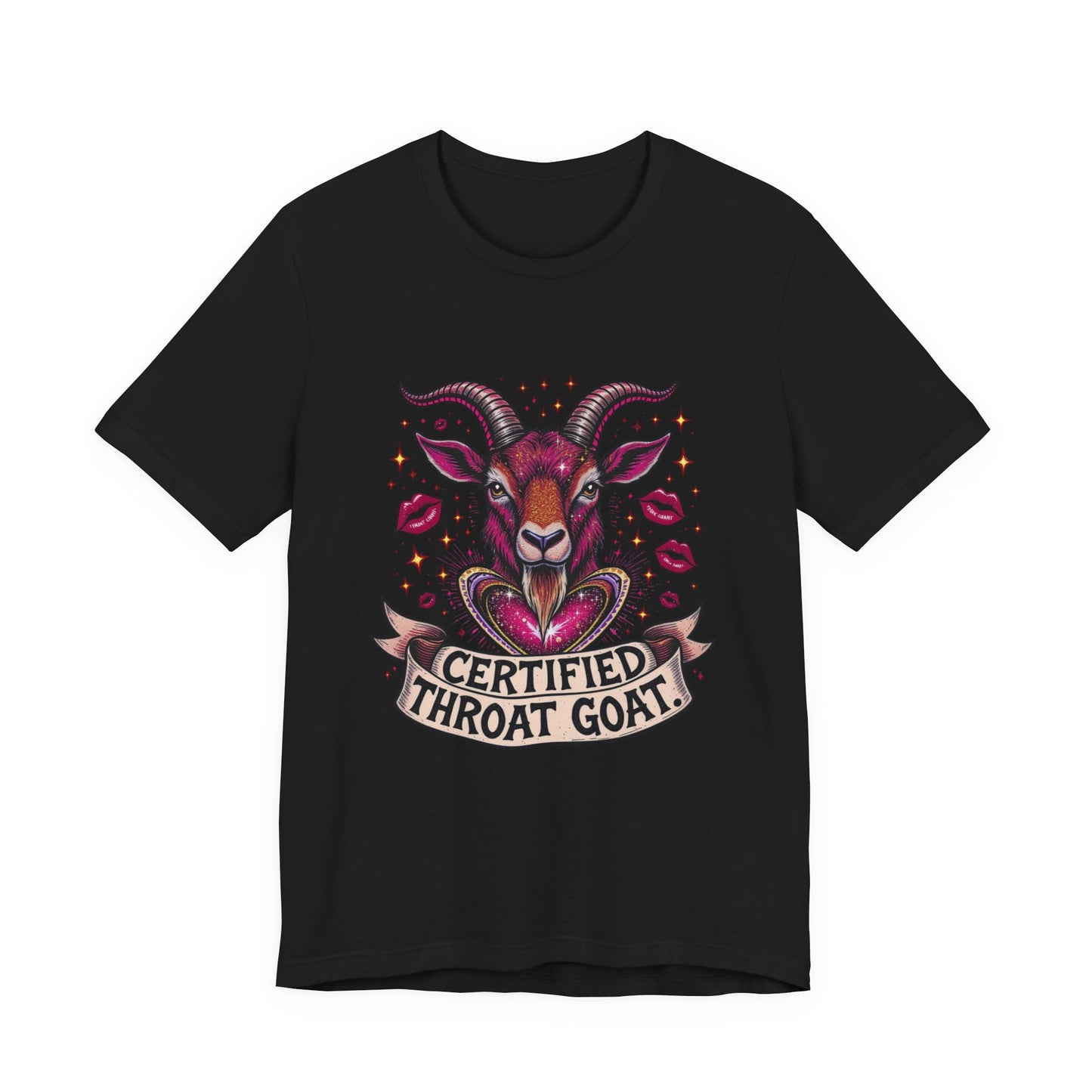 Certified Throat Goat Unisex Tee, Fun Graphic T-Shirt, Casual Wear, Gift for Friends, Statement Top, Unique Apparel