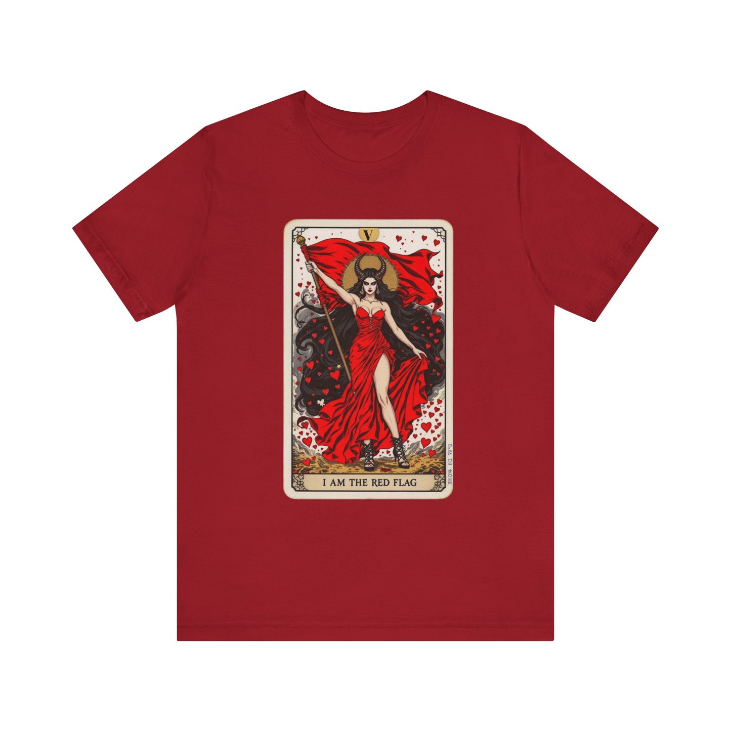 Red Flag Goddess Tee | Unisex Jersey Shirt, Feminist Gift, Statement Top, Occasional Wear, Bold Fashion