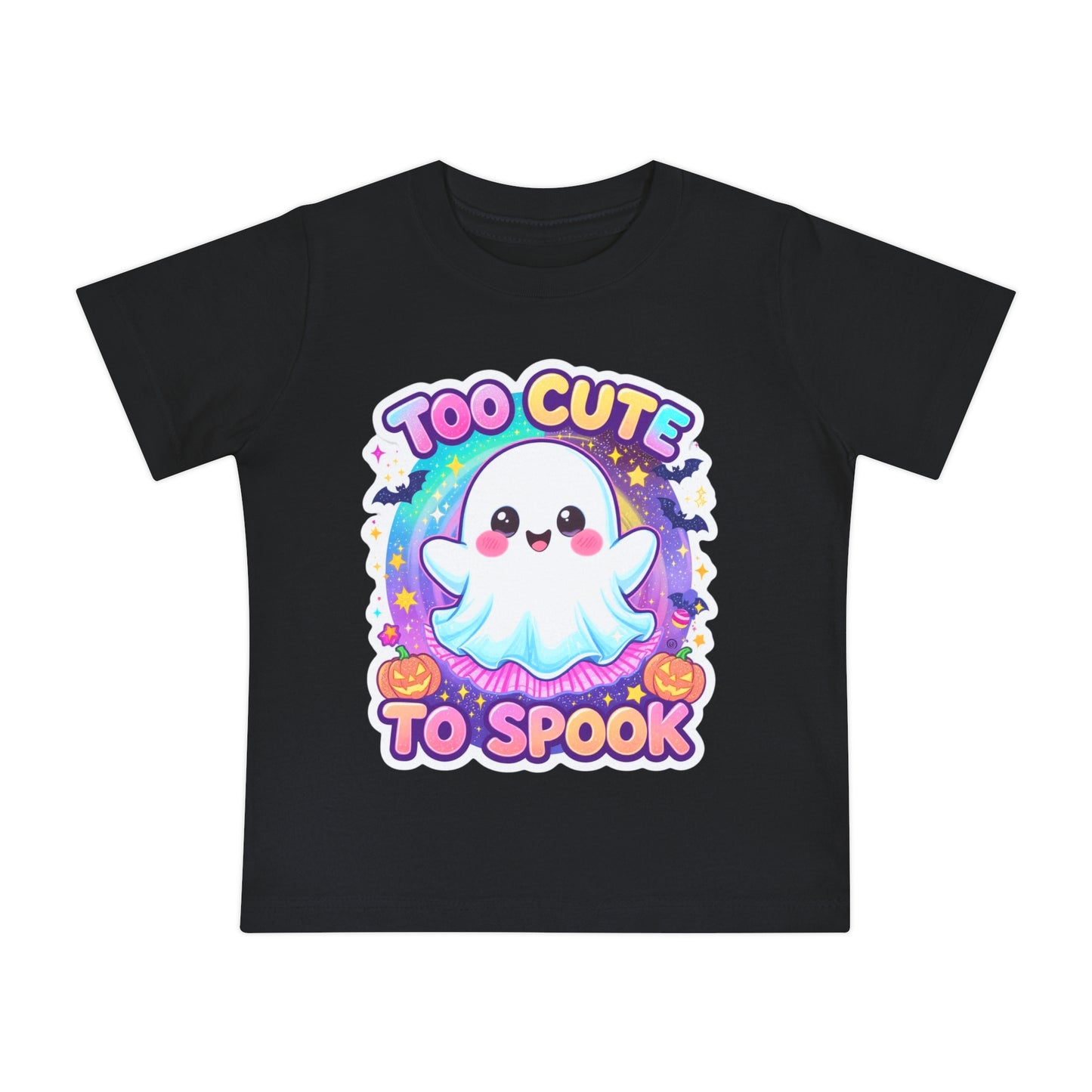 Too Cute to Spook Baby T-Shirt, Halloween Baby Shirt, Ghost Design Top, Toddler Costume Tee, Cute Kids Halloween Apparel