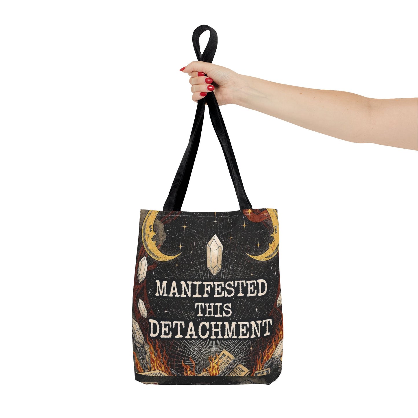 Mystical Manifestation Tote Bag, Boho Tote, Witchy Tote, Spiritual Bag, Gift for Him/Her, Everyday Carryall
