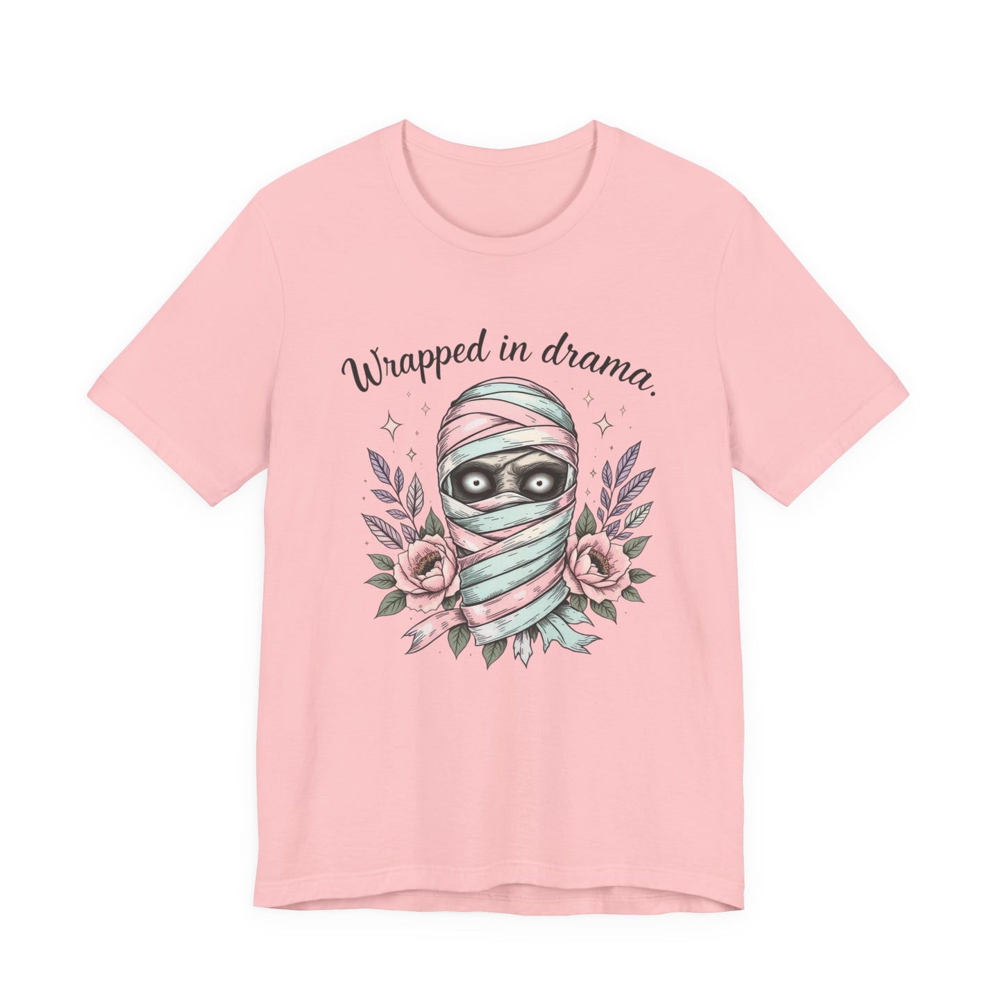 Mummy Tee for Drama Lovers, Graphic T-Shirt for Halloween, Cute Gift for Friends, Cozy Casual Wear, Fun Statement Top