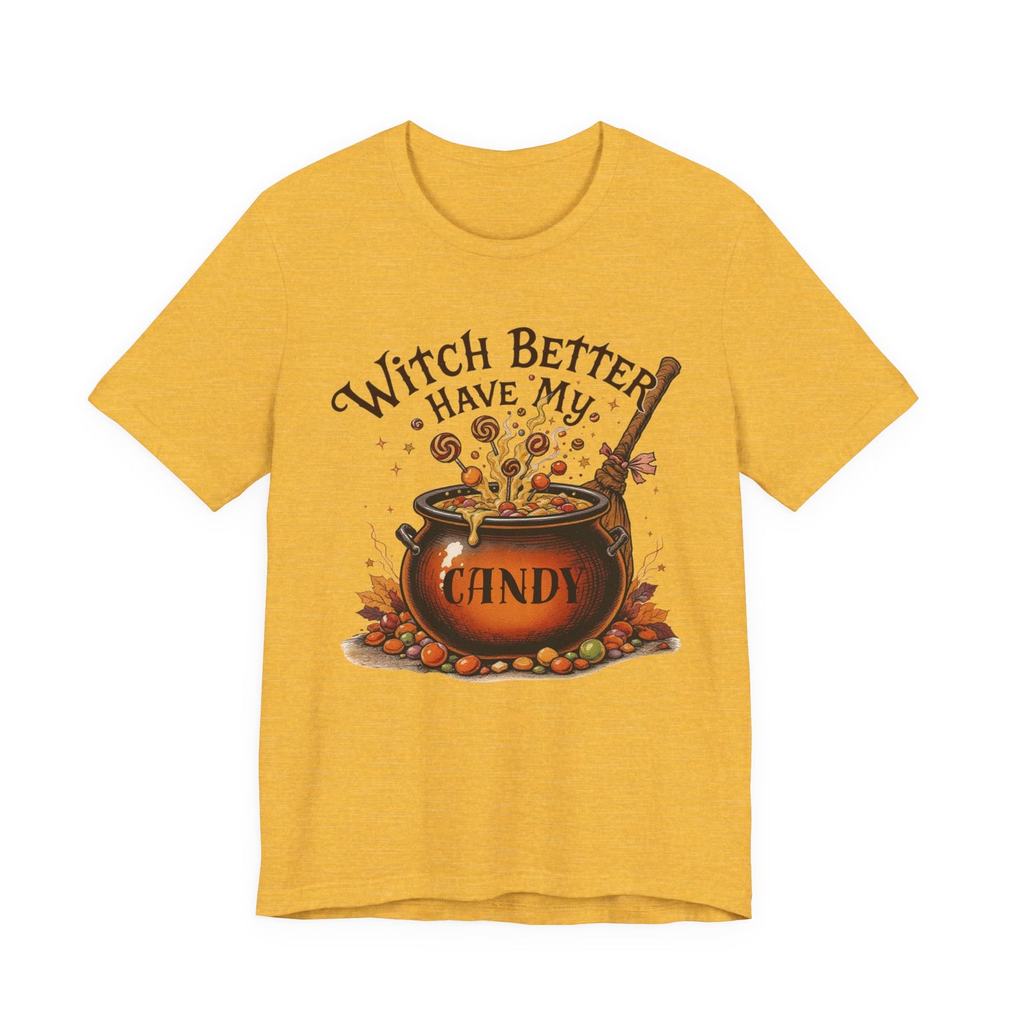 Witchy Halloween T-Shirt, Unisex Tee, Spooky Season Shirt, Trick or Treat Top, Fall Celebration Fashion, Halloween Party Outfit
