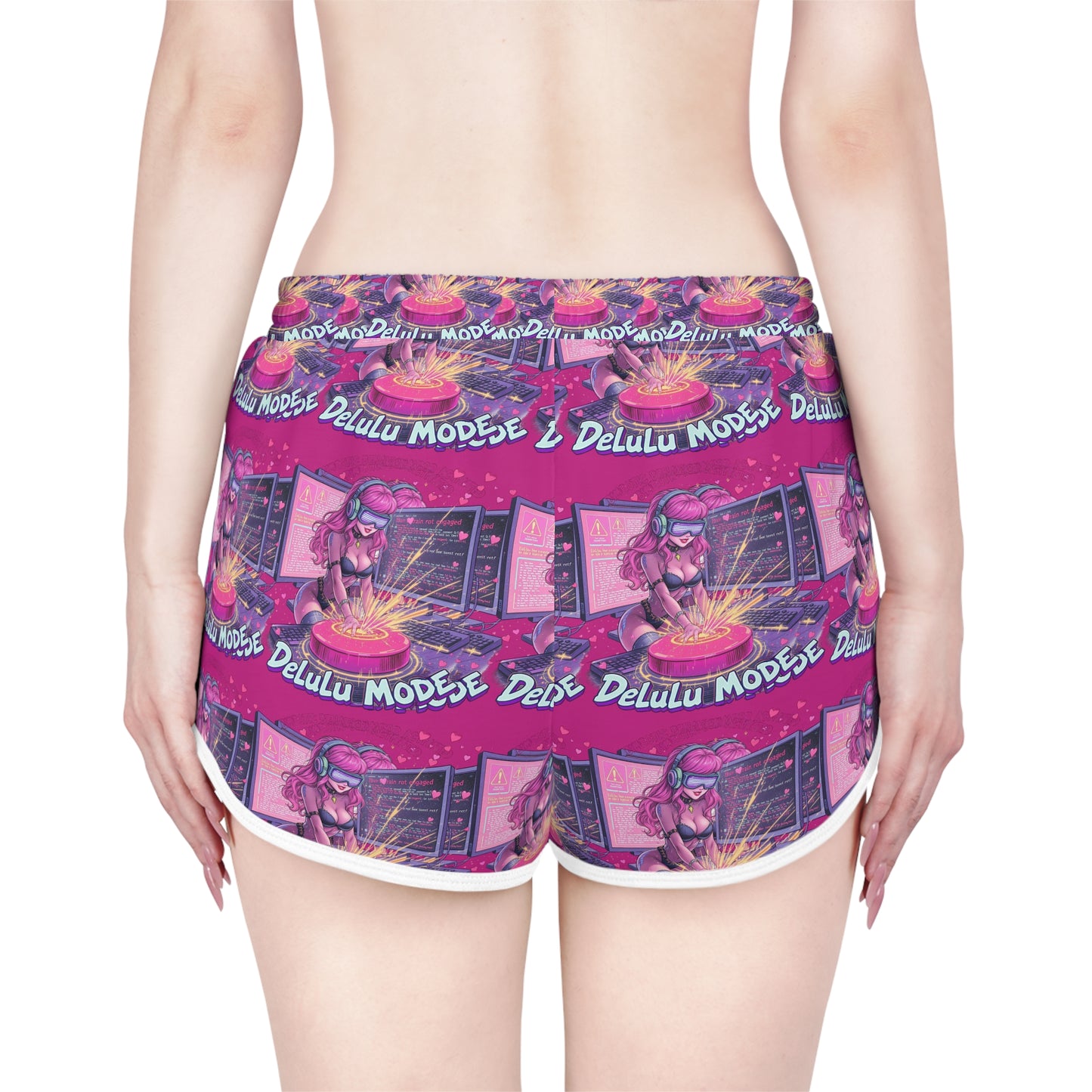 Gamer Girl Shorts, Video Game Lounge Wear, Gaming Apparel, Cute Gaming Clothes, Delulu Gamer Girl Shorts