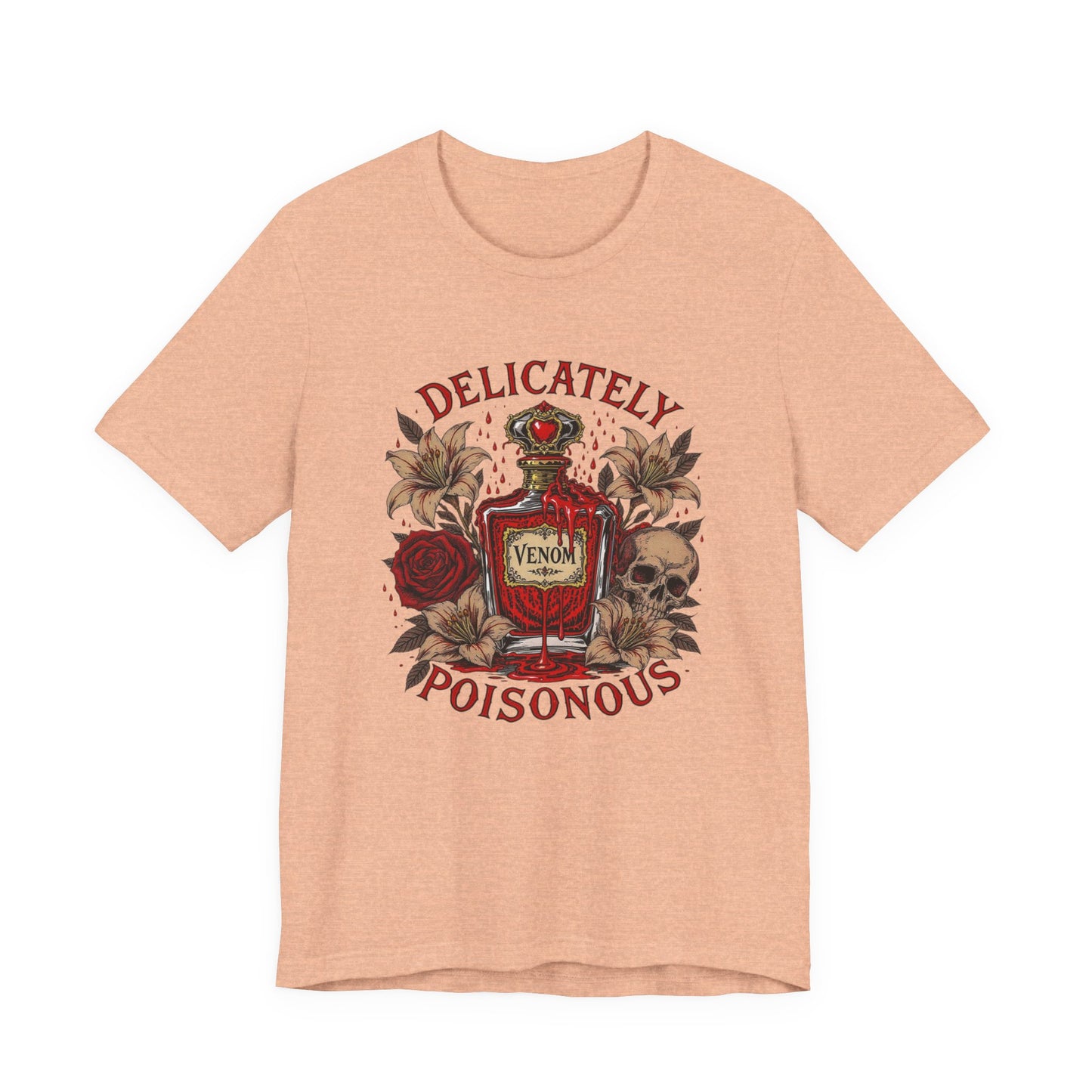 Delicately Poisonous Unisex Tee | Edgy Graphic T-Shirt, Gift for Her, Alternative Fashion, Vintage Aesthetic Tee, Casual Wear