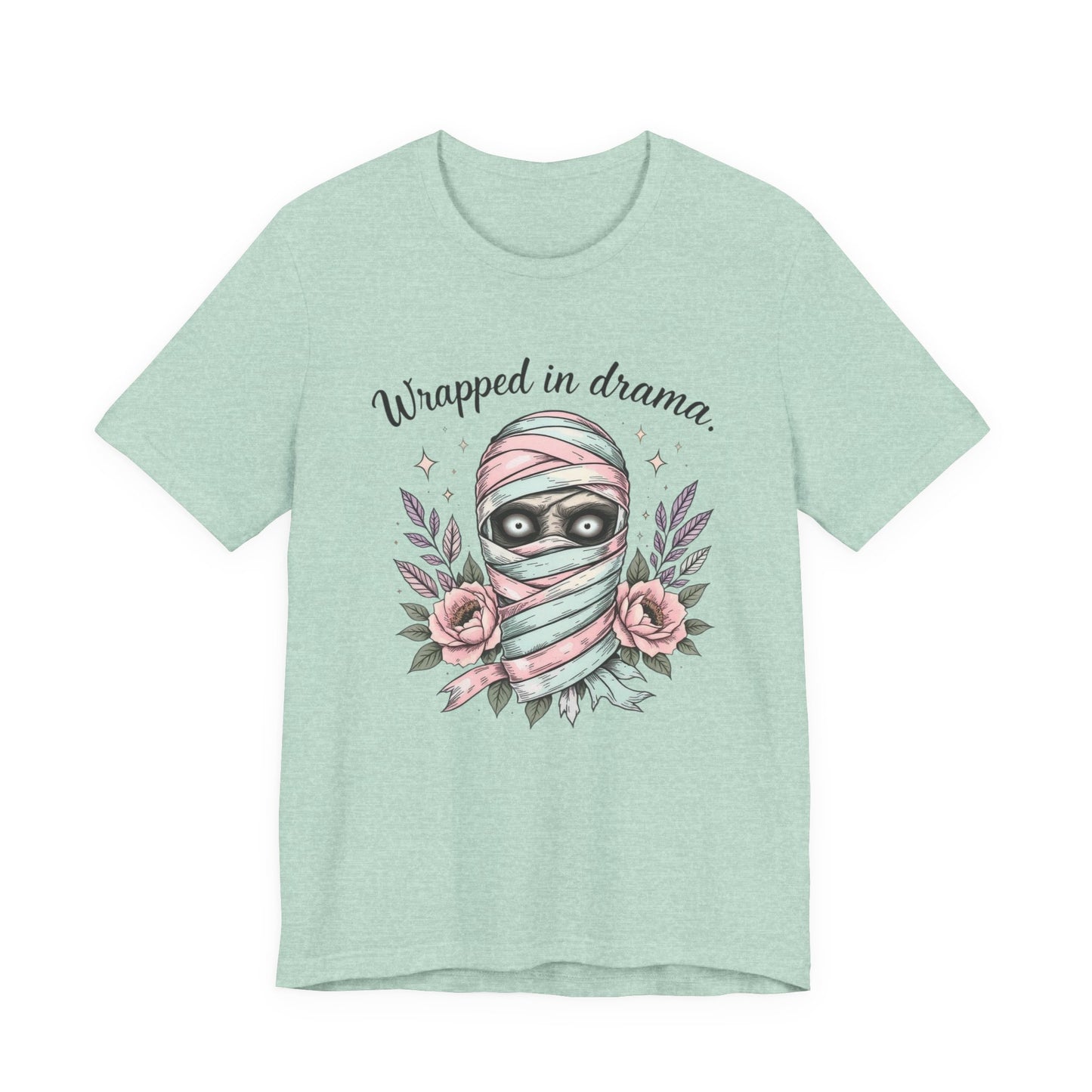 Mummy Tee for Drama Lovers, Graphic T-Shirt for Halloween, Cute Gift for Friends, Cozy Casual Wear, Fun Statement Top