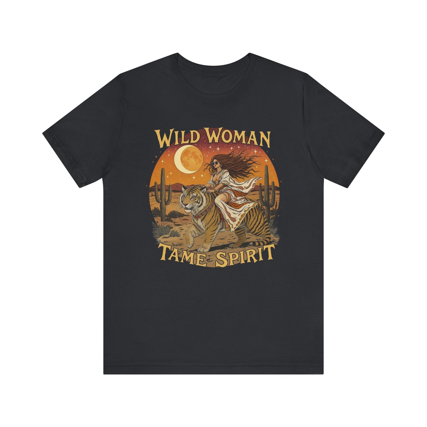 Wild Woman Tee | Bohemian Graphic Shirt for Adventurers, Casual Wear, Gift for Her, Festival Style, Nature Lover's Top