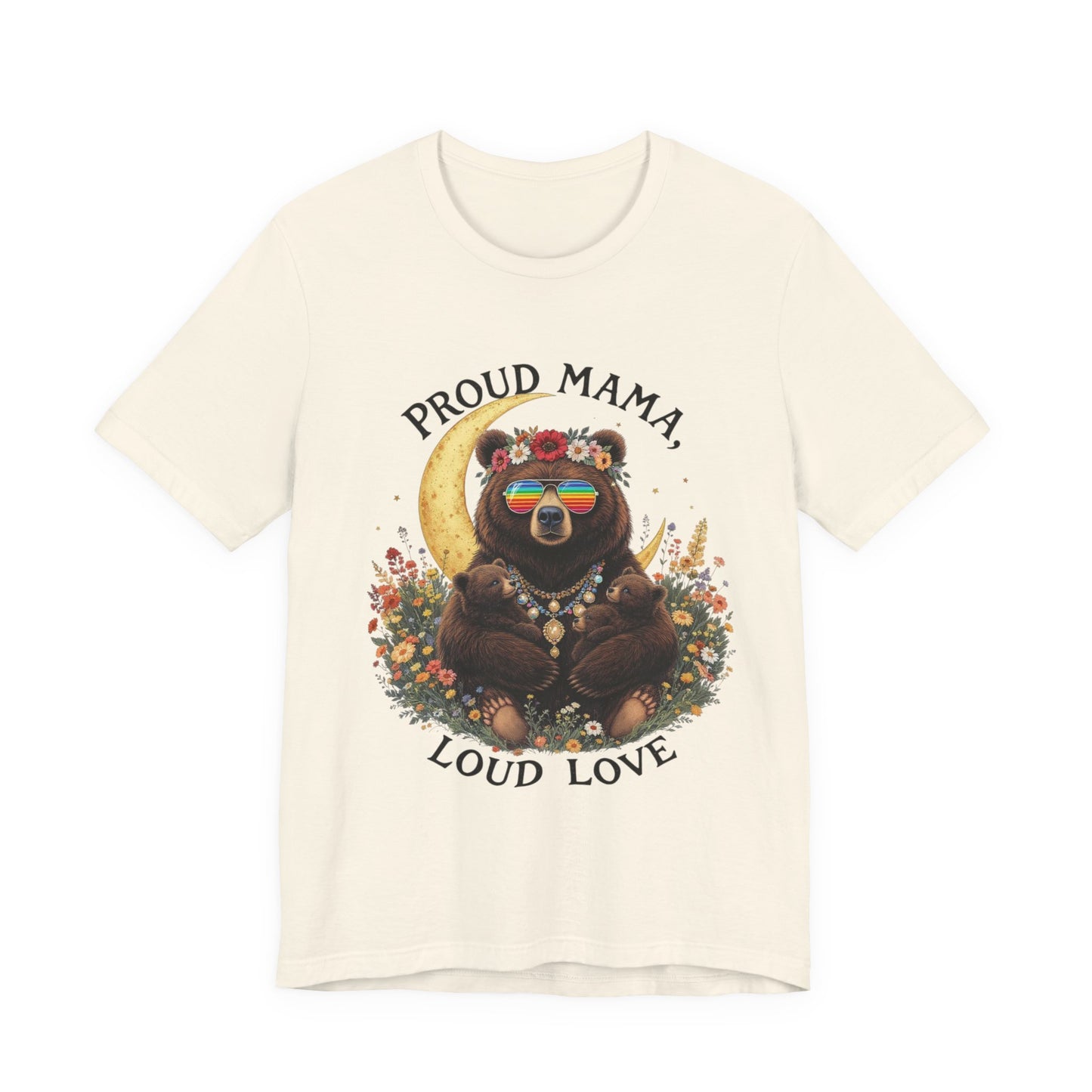 Proud Mama Bear Tee, Bear Lovers T-Shirt, Nature Lover Shirt, Fun Graphic Tee, Gift for Mom, Casual Summer Attire