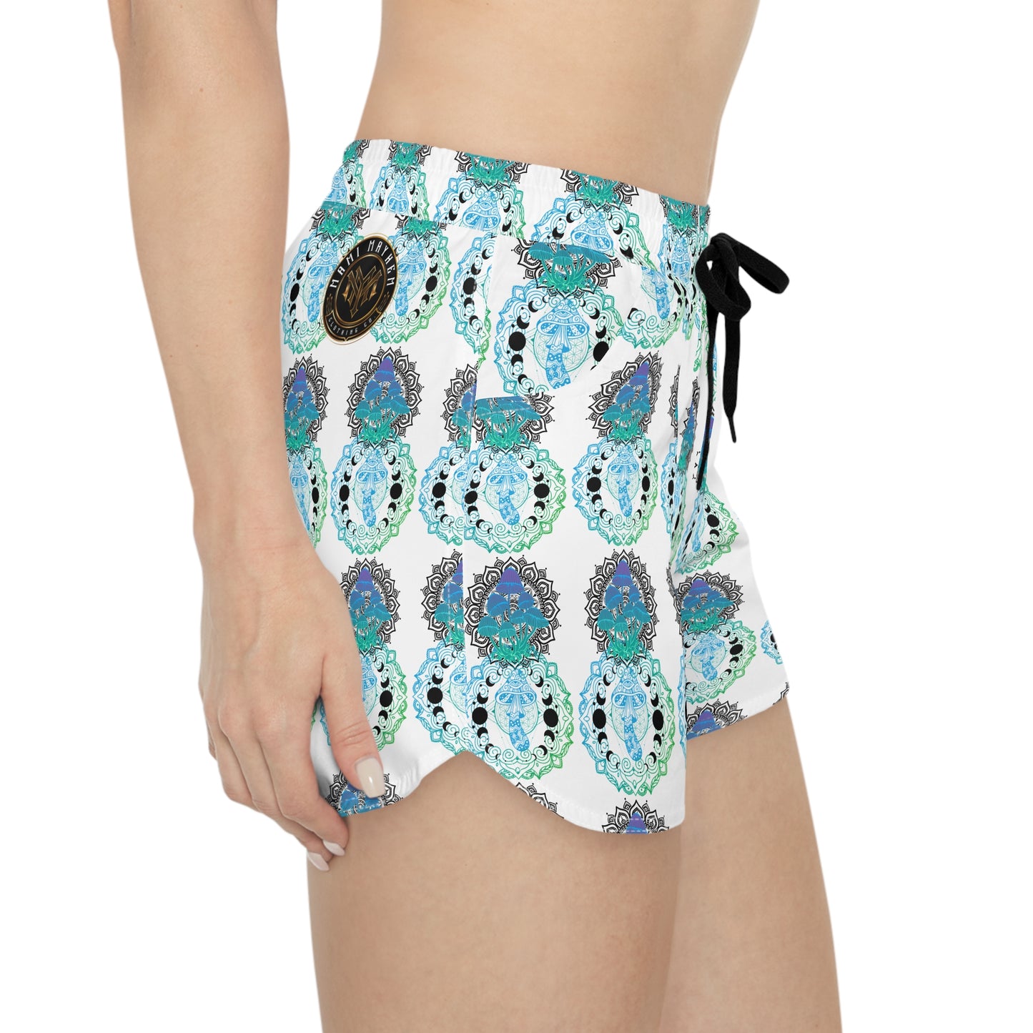 Mushroom Casual Shorts, Womens Lounge Shorts, Cute Summer Shorts, Botanical Shorts, Boho Shorts