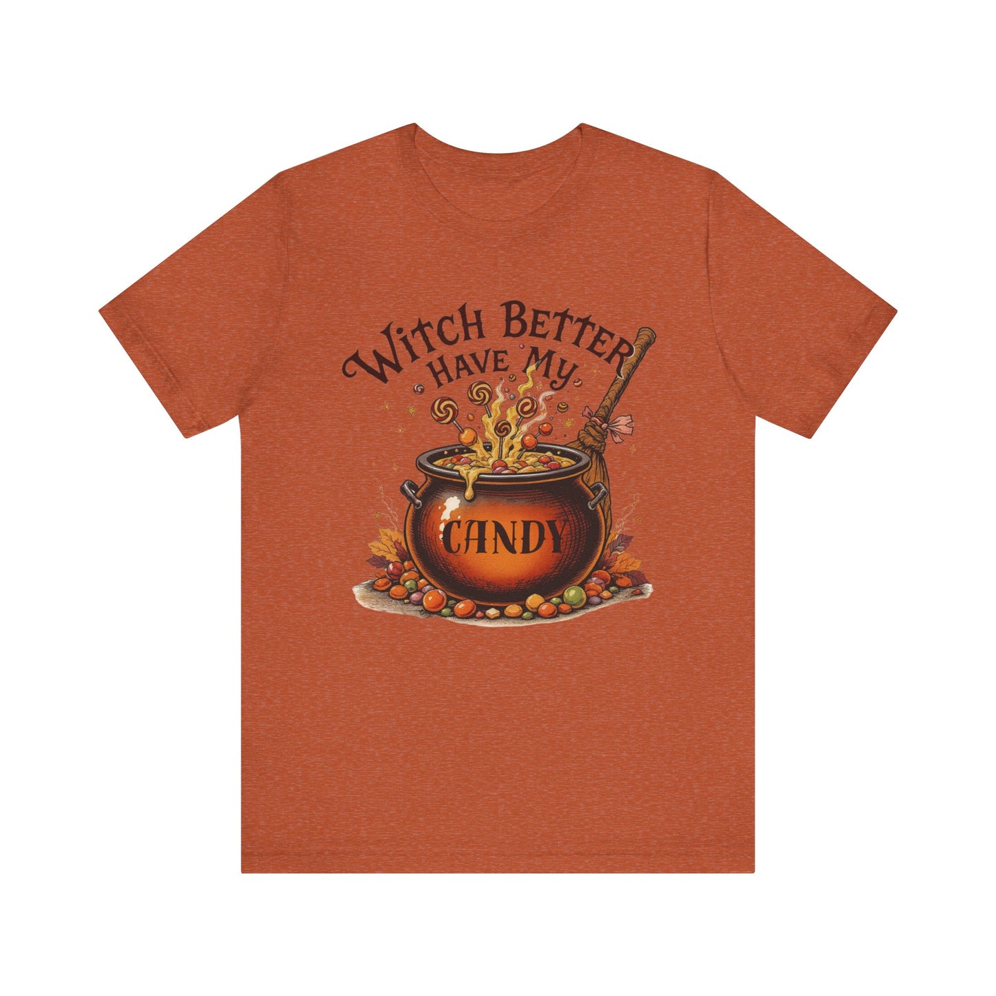 Witchy Halloween T-Shirt, Unisex Tee, Spooky Season Shirt, Trick or Treat Top, Fall Celebration Fashion, Halloween Party Outfit