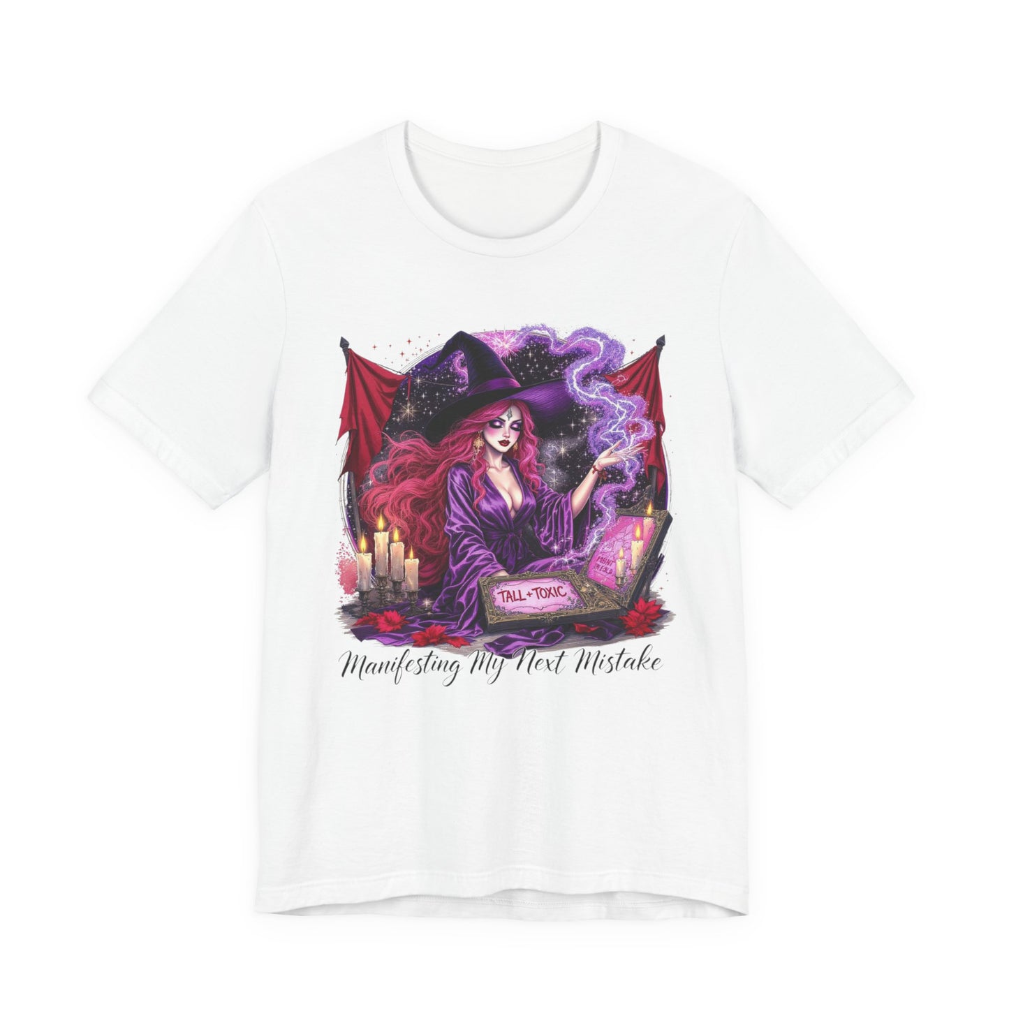 Witchy Manifestation Tee, Unisex Witch T-Shirt, Cute Graphic Tee, Magic Lover Gift, Halloween Shirt, Spiritual Fashion