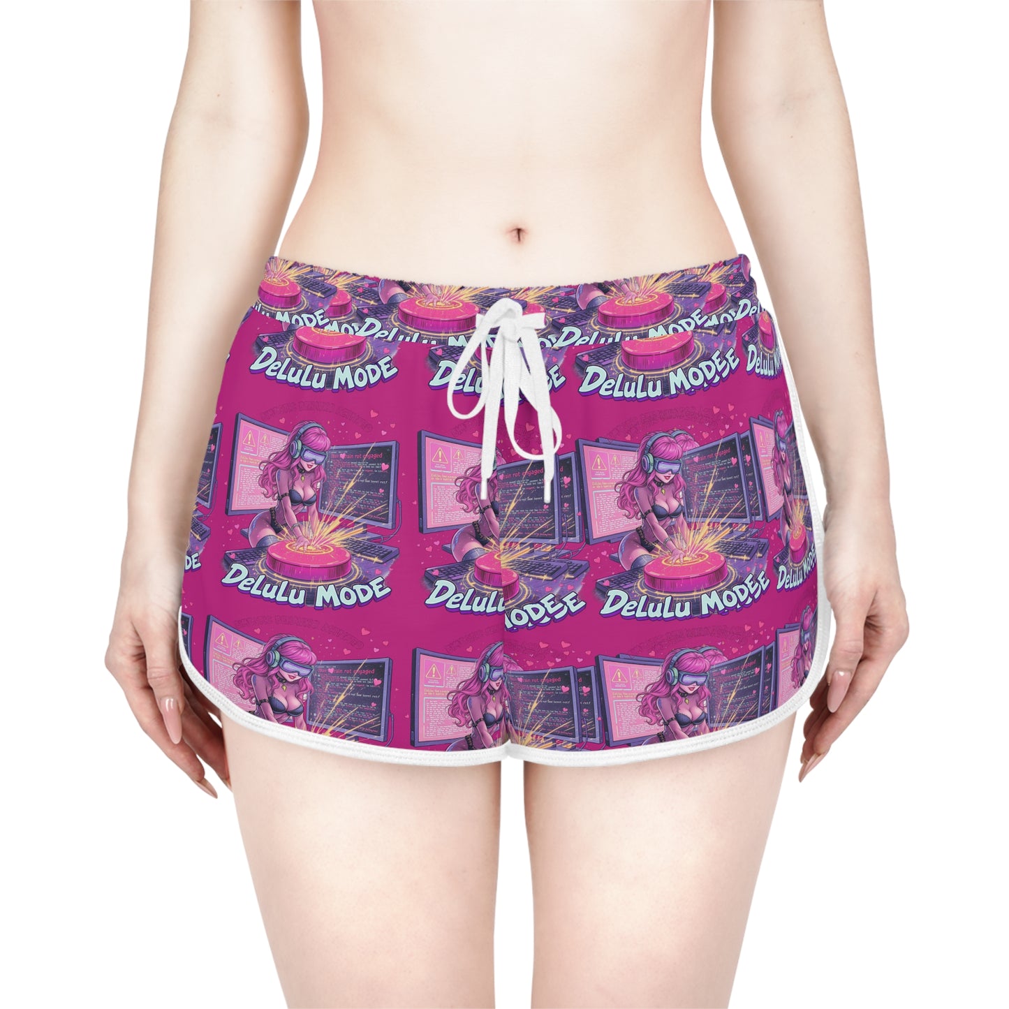 Gamer Girl Shorts, Video Game Lounge Wear, Gaming Apparel, Cute Gaming Clothes, Delulu Gamer Girl Shorts