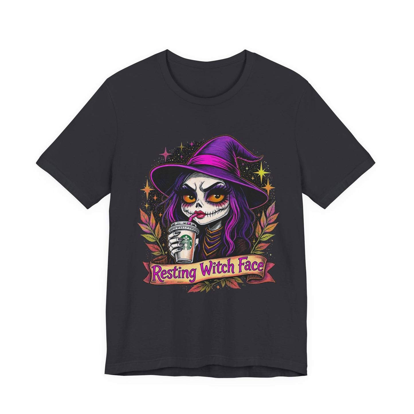Resting Witch Face Unisex Jersey Tee | Cute Halloween Shirt, Spooky Graphic Tee, Witchy Apparel, Gift for Her, Fall Fashion