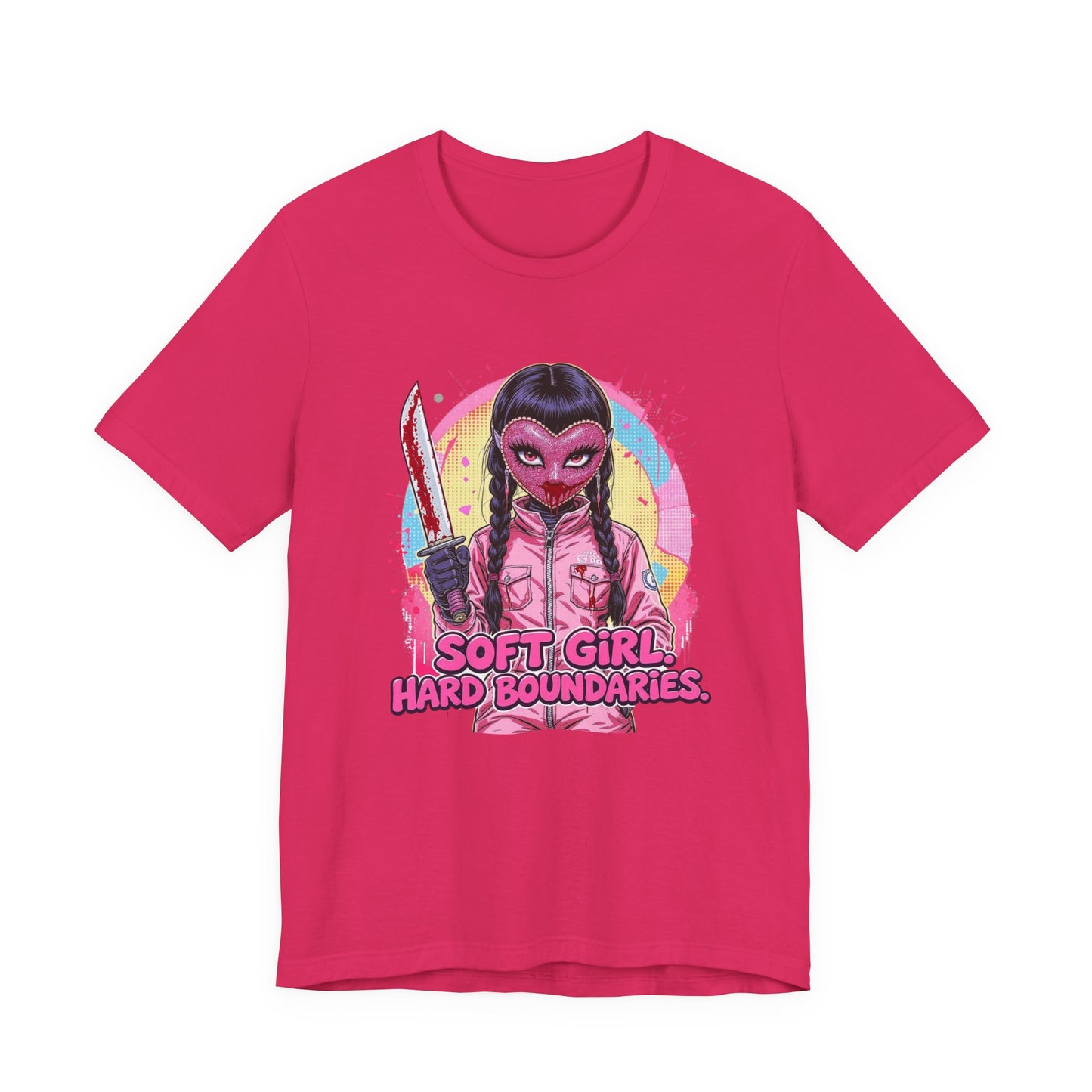 Soft Girl Hard Boundaries Graphic Tee, Casual T-Shirt, Unisex Top, Statement Shirt, Gift for Her, Trendy Feminist Apparel