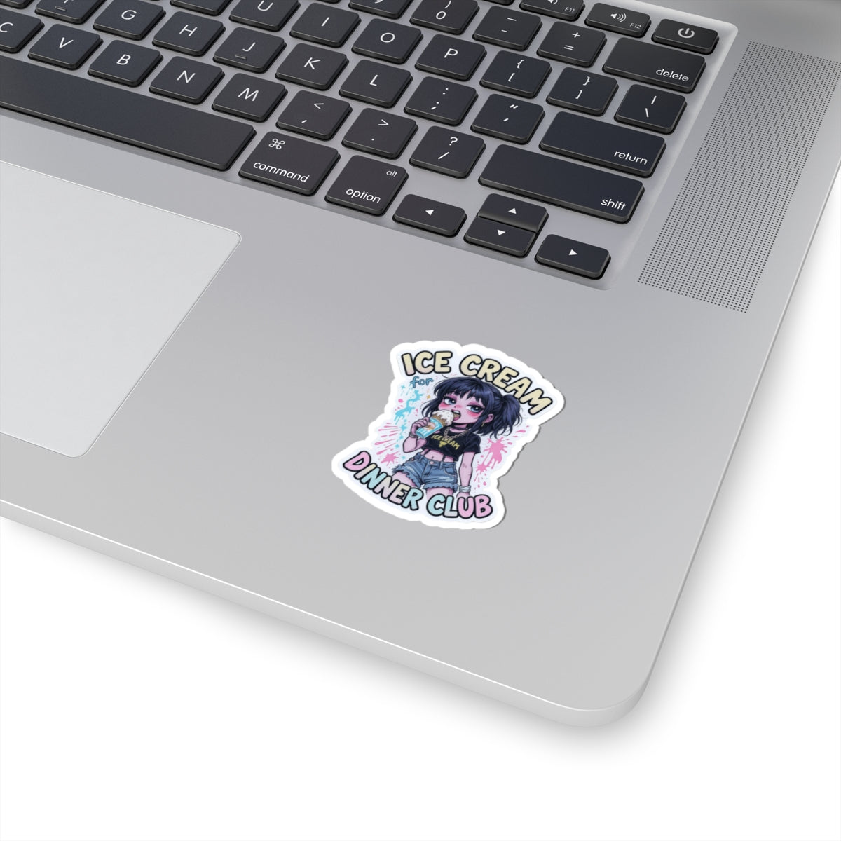 Cool Ice Cream Dinner Club Stickers, Fun Laptop Decal, Cute Planner Accessory, Kawaii Gift for Teens, Aesthetic Sticker Art