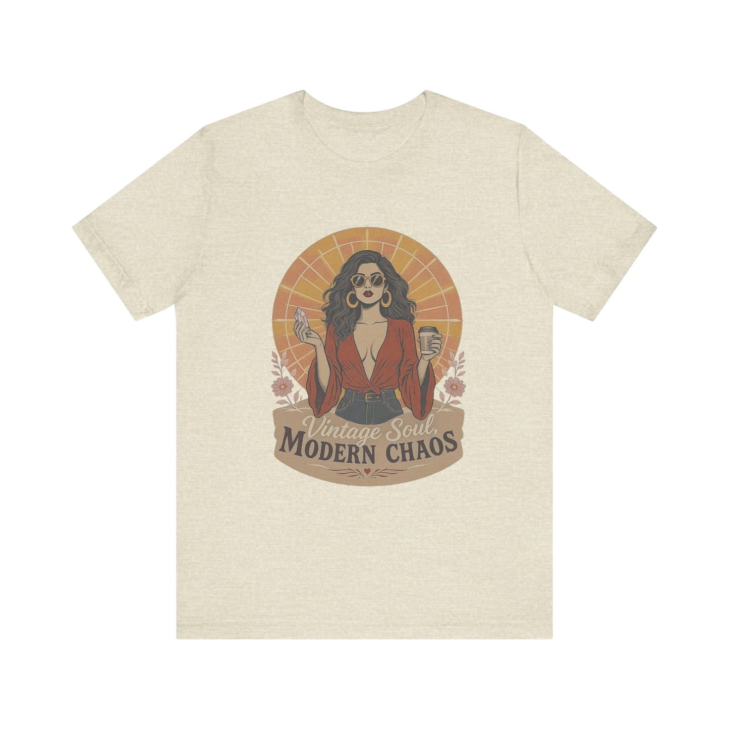 Vintage Soul Tee: Express Your Modern Chaos, Graphic Unisex T-Shirt for Trendsetters, Casual Wear, Gift for Her, Music Lovers