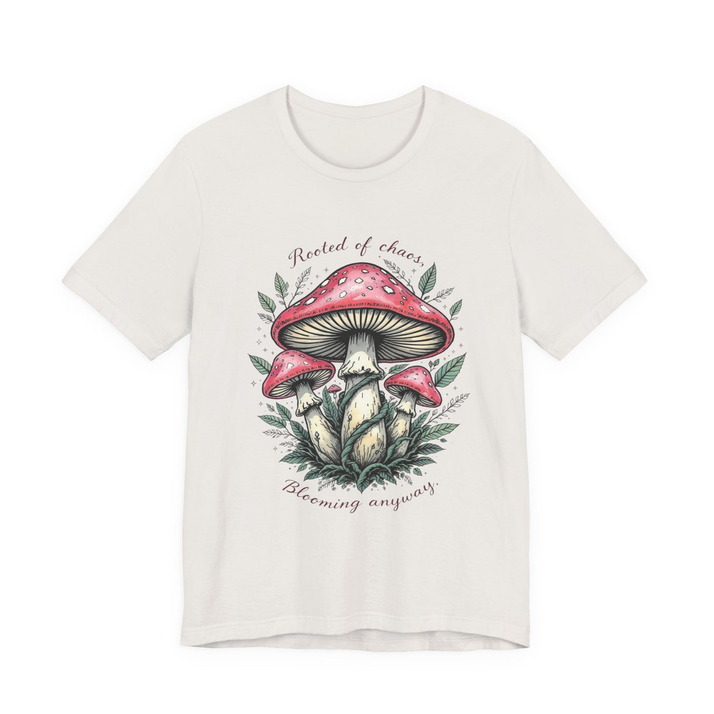 Whimsical Mushroom Tee - Plant Lover Gift, Nature Inspired Shirt, Eco-Friendly Apparel, Perfect for Festivals, Outdoor Adventures