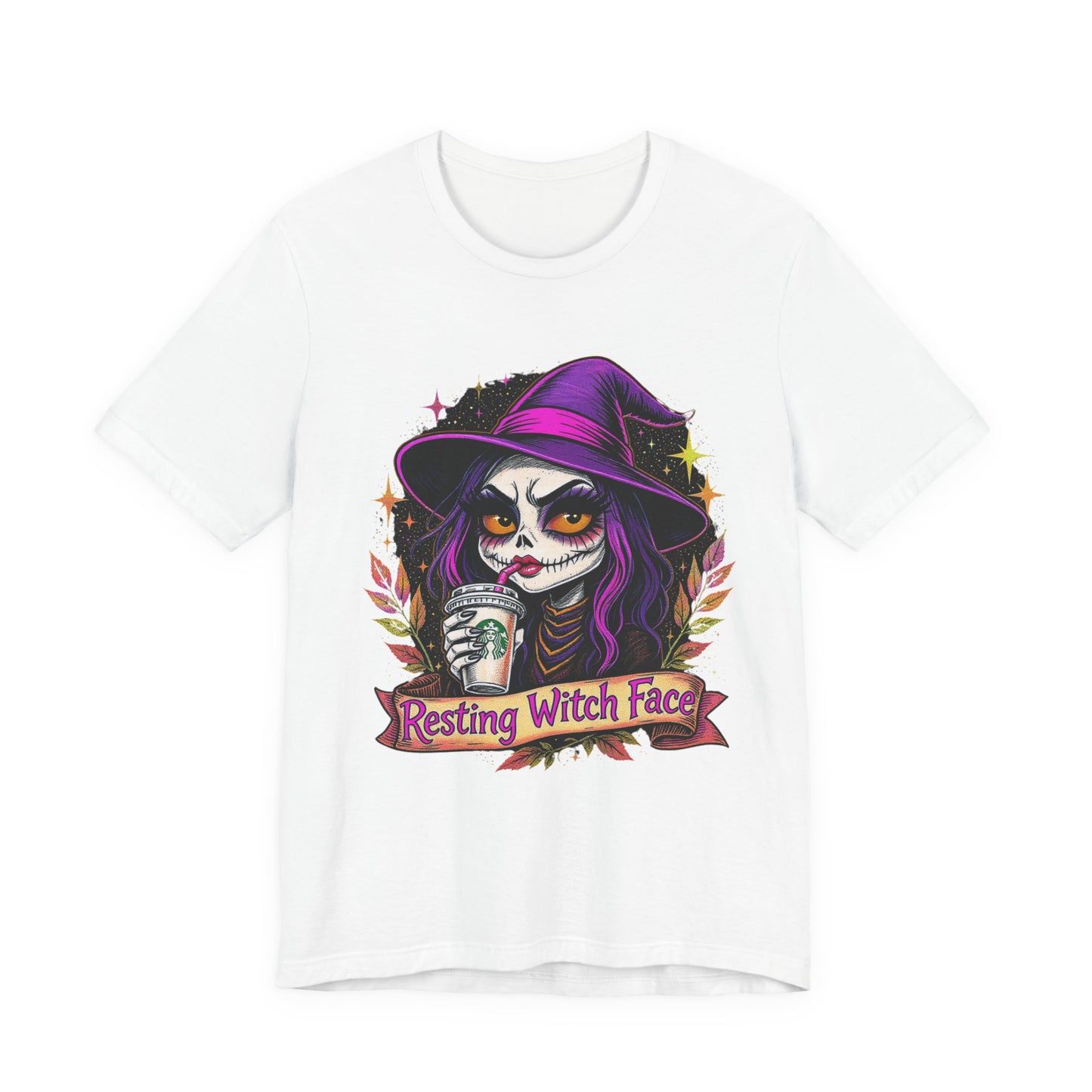 Resting Witch Face Unisex Jersey Tee | Cute Halloween Shirt, Spooky Graphic Tee, Witchy Apparel, Gift for Her, Fall Fashion