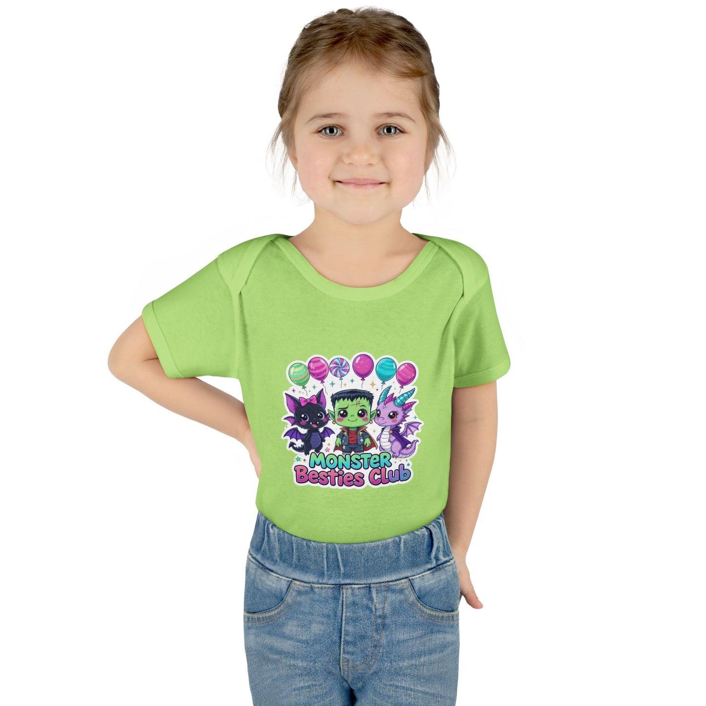 Adorable Monster Themed Baby Bodysuit