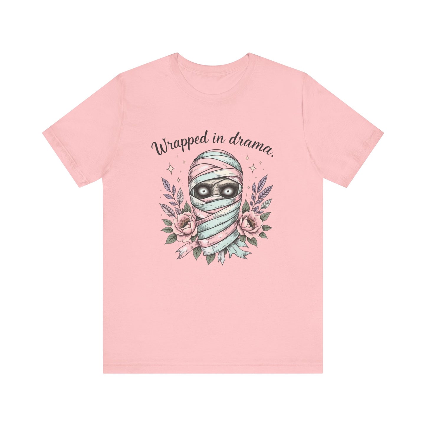 Mummy Tee for Drama Lovers, Graphic T-Shirt for Halloween, Cute Gift for Friends, Cozy Casual Wear, Fun Statement Top