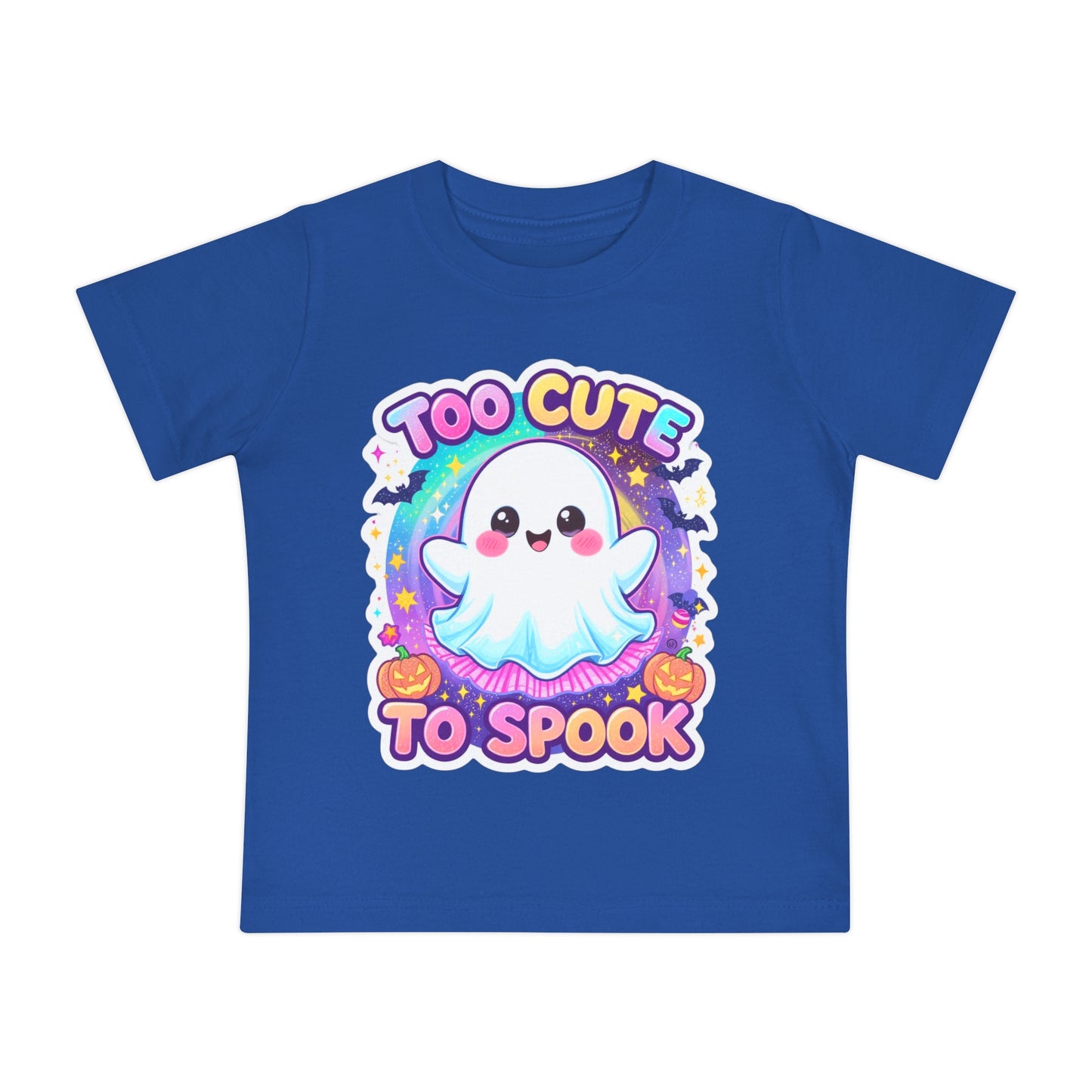 Too Cute to Spook Baby T-Shirt, Halloween Baby Shirt, Ghost Design Top, Toddler Costume Tee, Cute Kids Halloween Apparel