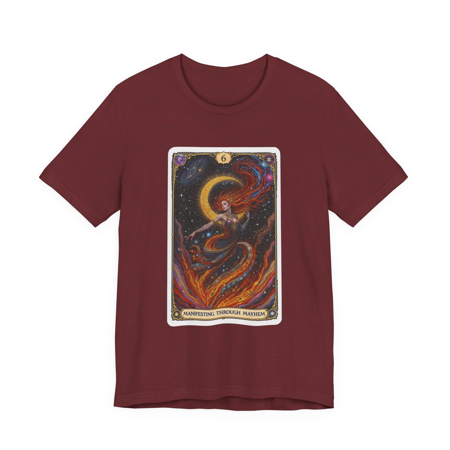 Mystical Tarot Graphic Tee, Unisex T-Shirt, Astrology Apparel, Spiritual Gift, Boho Style Shirt, Celestial Clothing
