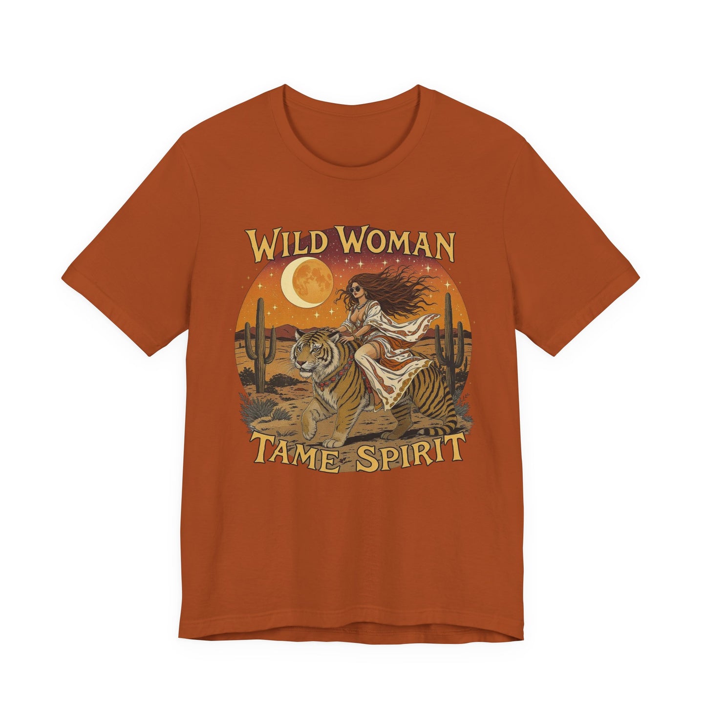 Wild Woman Tee | Bohemian Graphic Shirt for Adventurers, Casual Wear, Gift for Her, Festival Style, Nature Lover's Top