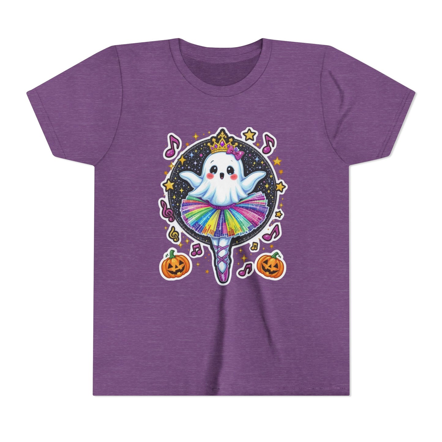 Ghost Ballerina Youth Tee, Cute Halloween Kids Shirt, Spooky Dancing Girl T-Shirt, Scary Toddler Top, Children's Clothing, Haunted Ballet