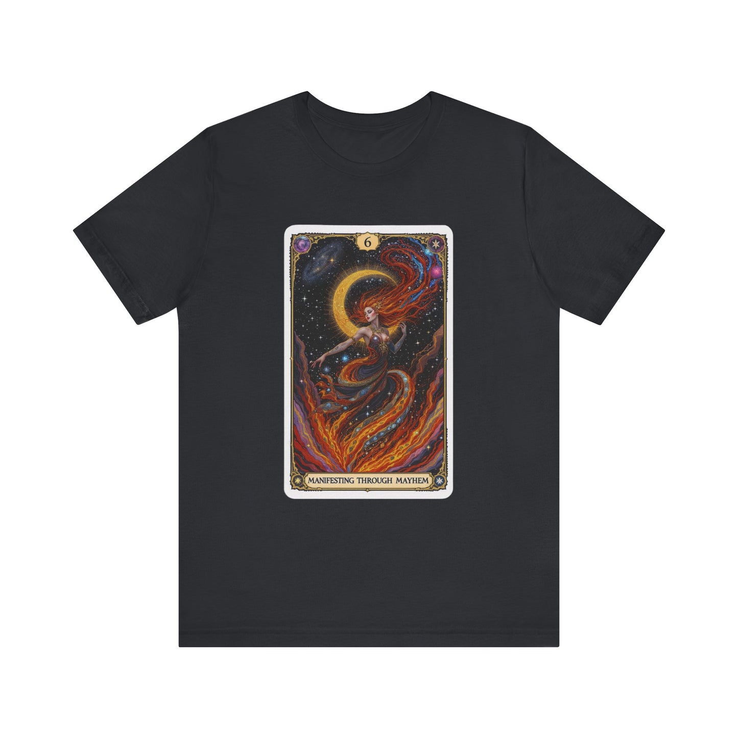 Mystical Tarot Graphic Tee, Unisex T-Shirt, Astrology Apparel, Spiritual Gift, Boho Style Shirt, Celestial Clothing