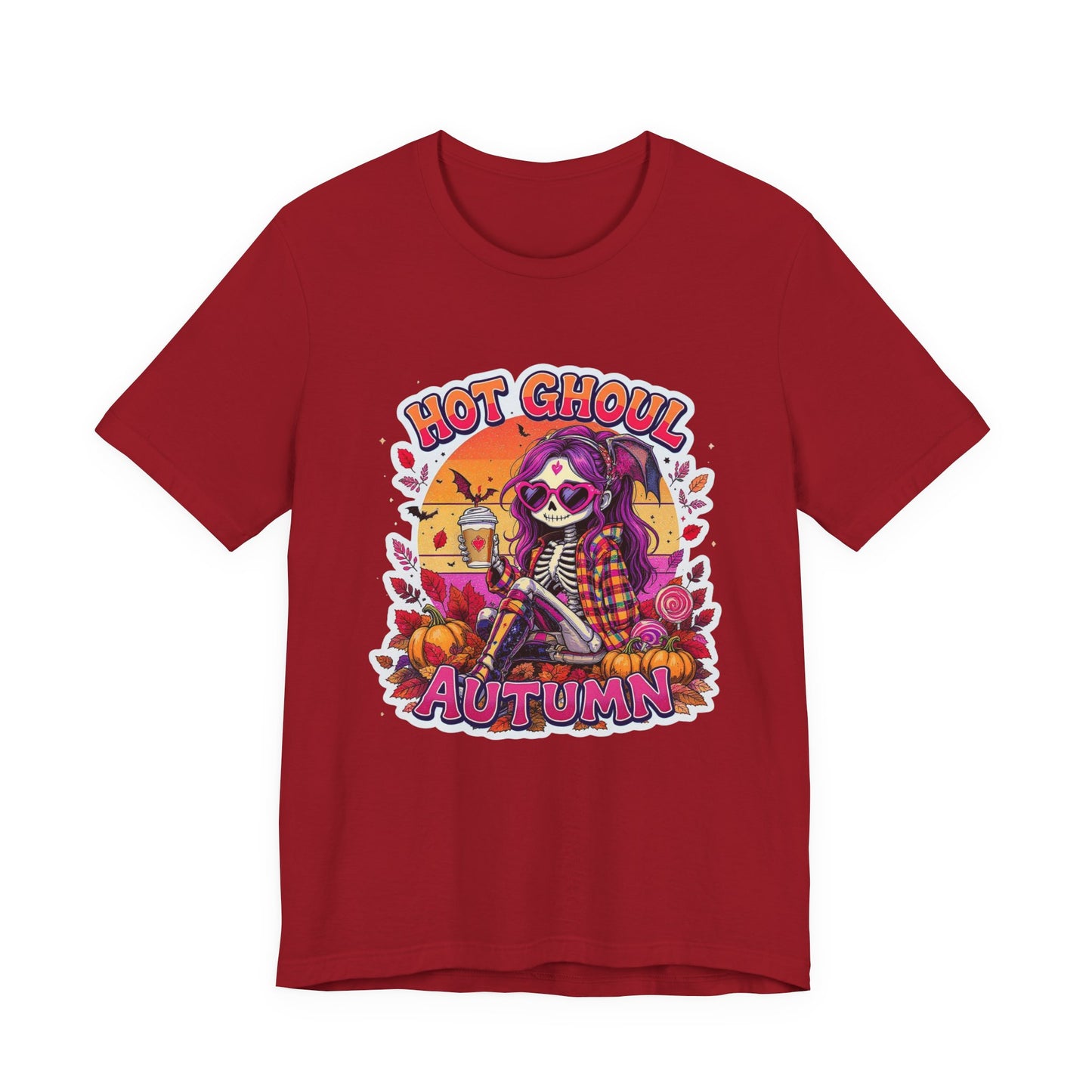Autumn-Themed Graphic Tee for Spooky Season, Halloween Shirt, Cozy Fall Top, Gift for Ghoul Lovers, Unique Pumpkin Tee