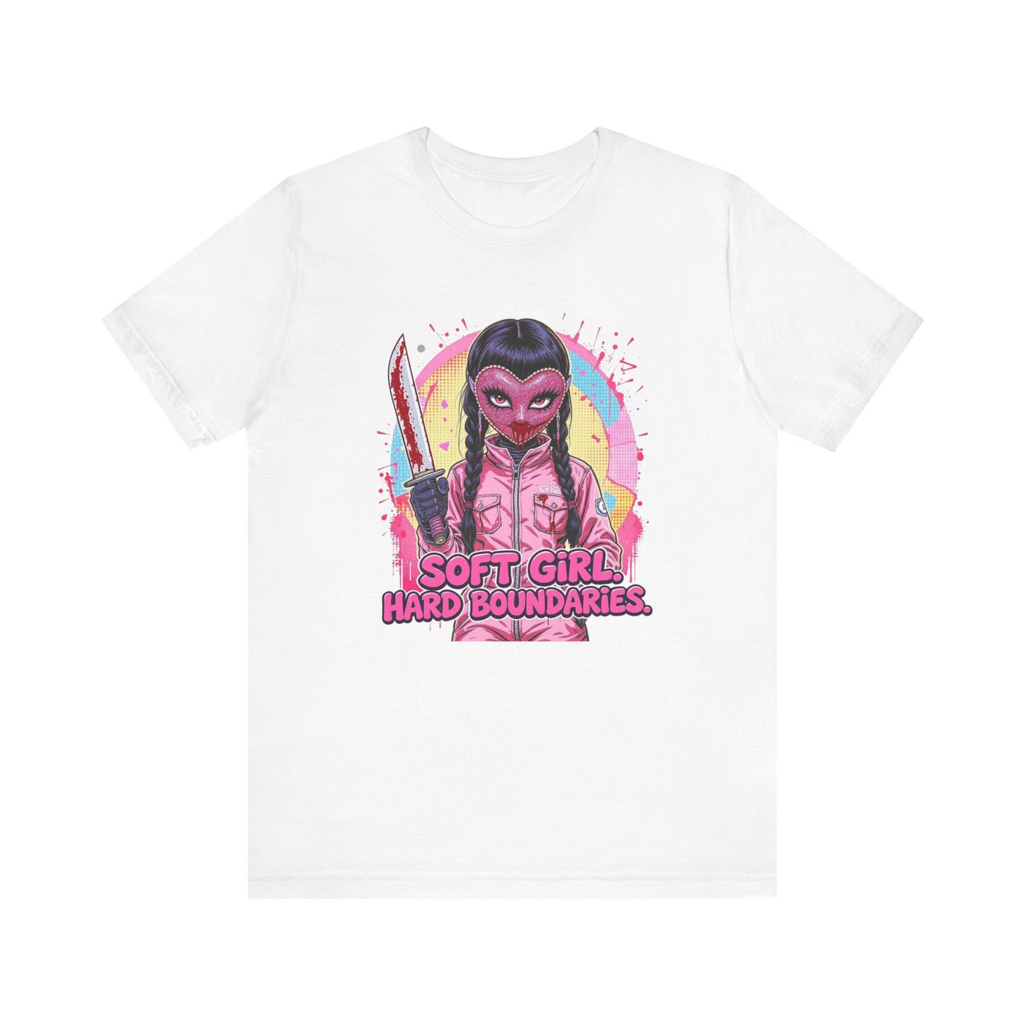 Soft Girl Hard Boundaries Graphic Tee, Casual T-Shirt, Unisex Top, Statement Shirt, Gift for Her, Trendy Feminist Apparel