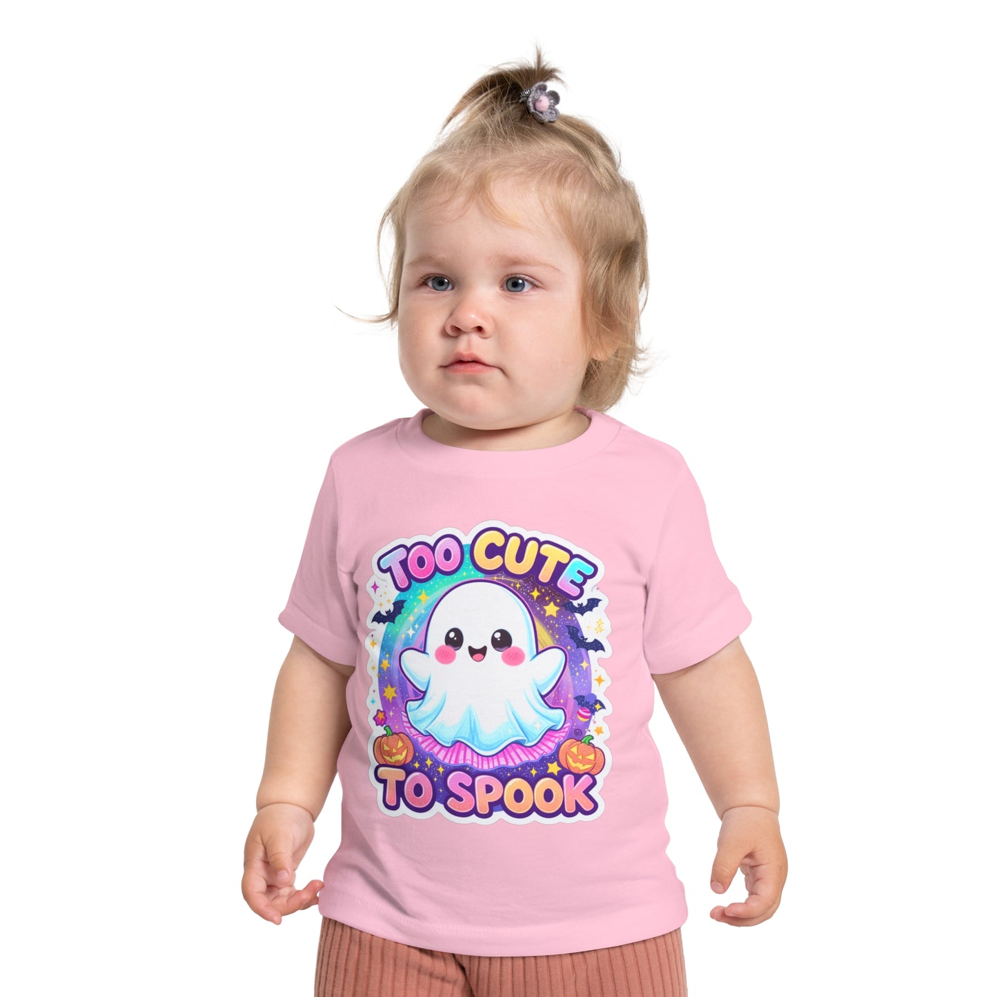 Too Cute to Spook Baby T-Shirt, Halloween Baby Shirt, Ghost Design Top, Toddler Costume Tee, Cute Kids Halloween Apparel