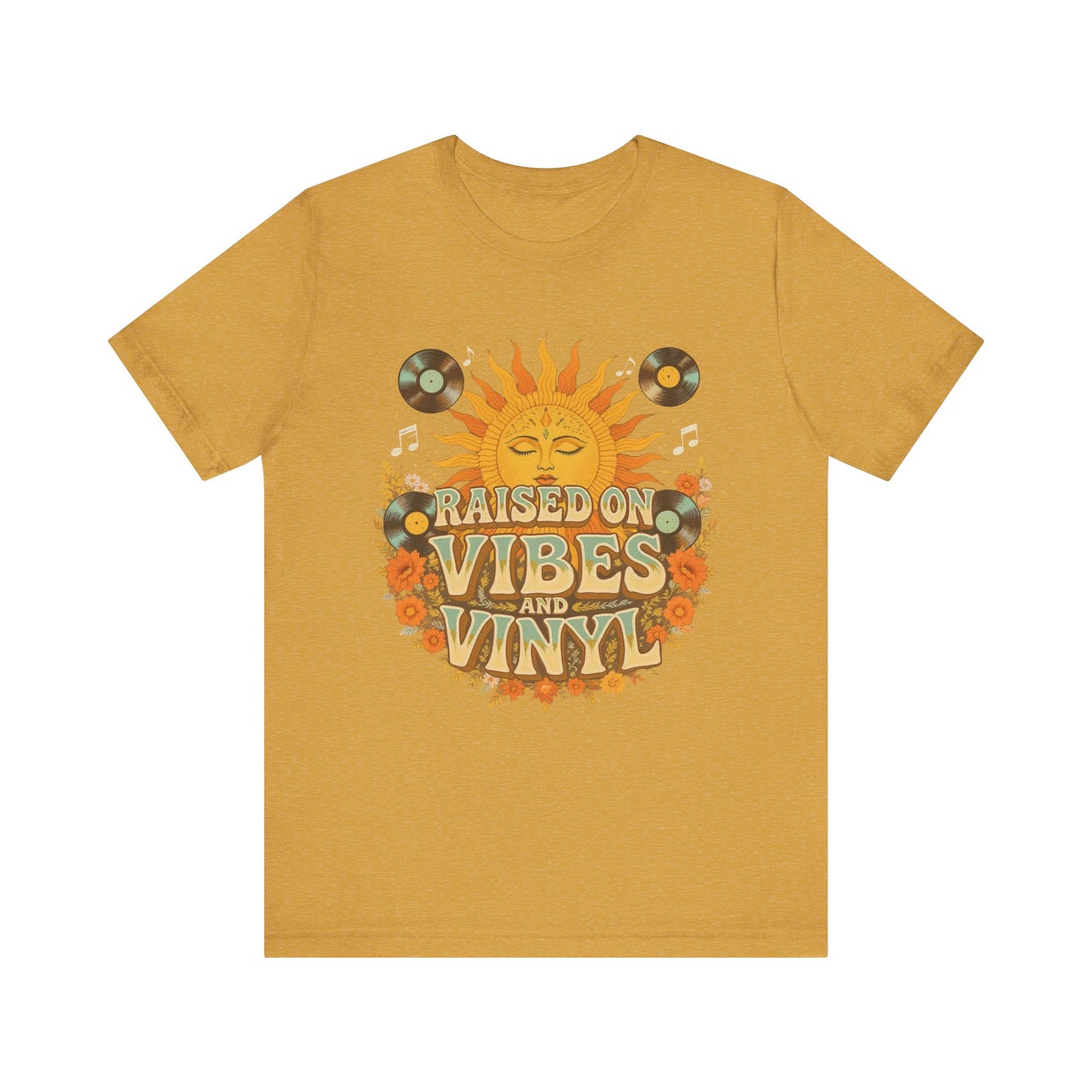 Retro Sun Vibes Tee - Unisex Jersey Short Sleeve Shirt, Music Lover Gift, Vintage Summer Fashion, Festival Apparel, Boho T-Shirt