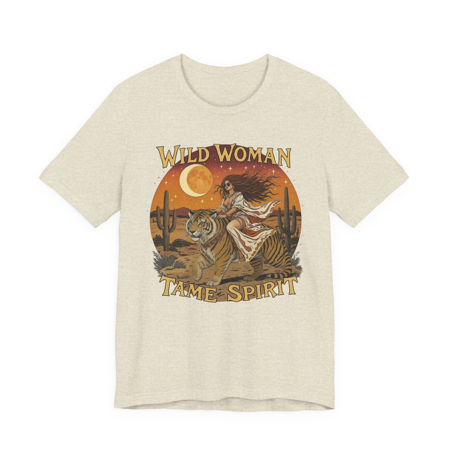 Wild Woman Tee | Bohemian Graphic Shirt for Adventurers, Casual Wear, Gift for Her, Festival Style, Nature Lover's Top