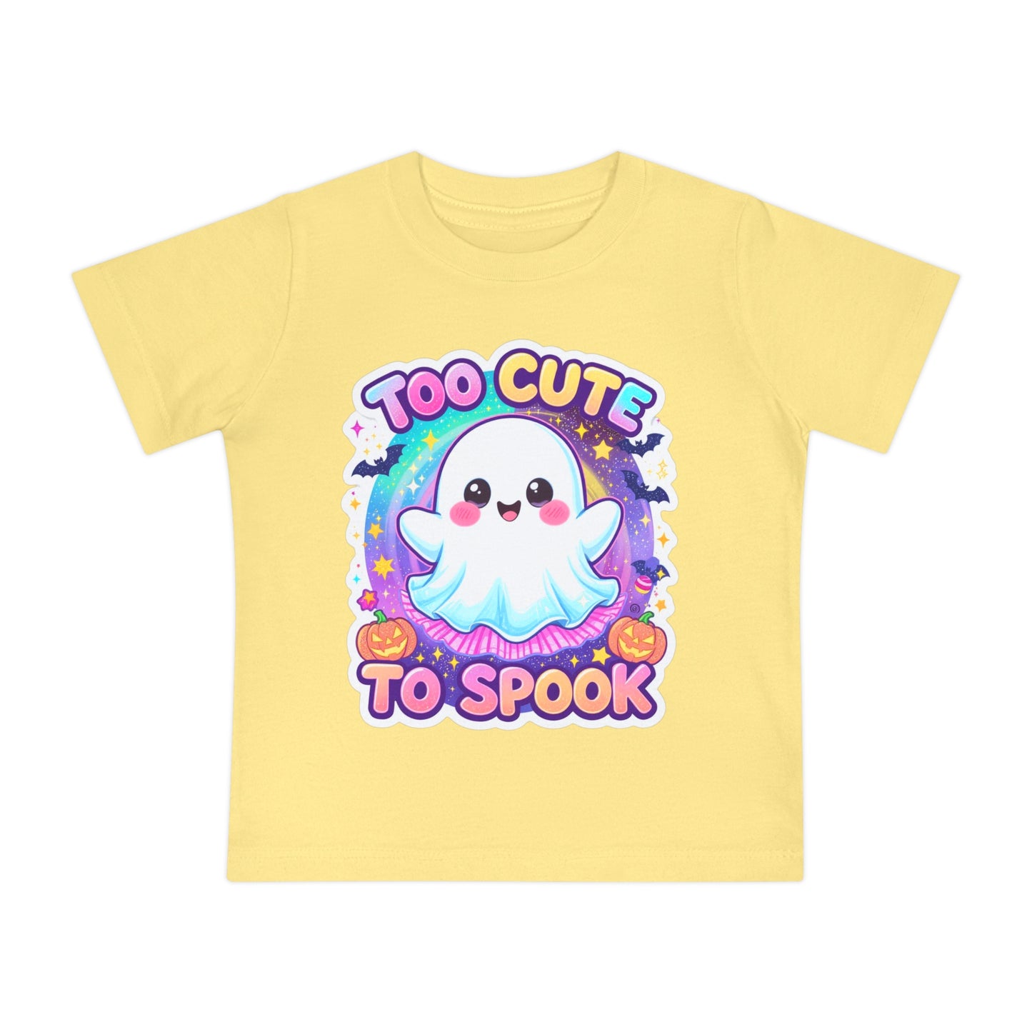 Too Cute to Spook Baby T-Shirt, Halloween Baby Shirt, Ghost Design Top, Toddler Costume Tee, Cute Kids Halloween Apparel