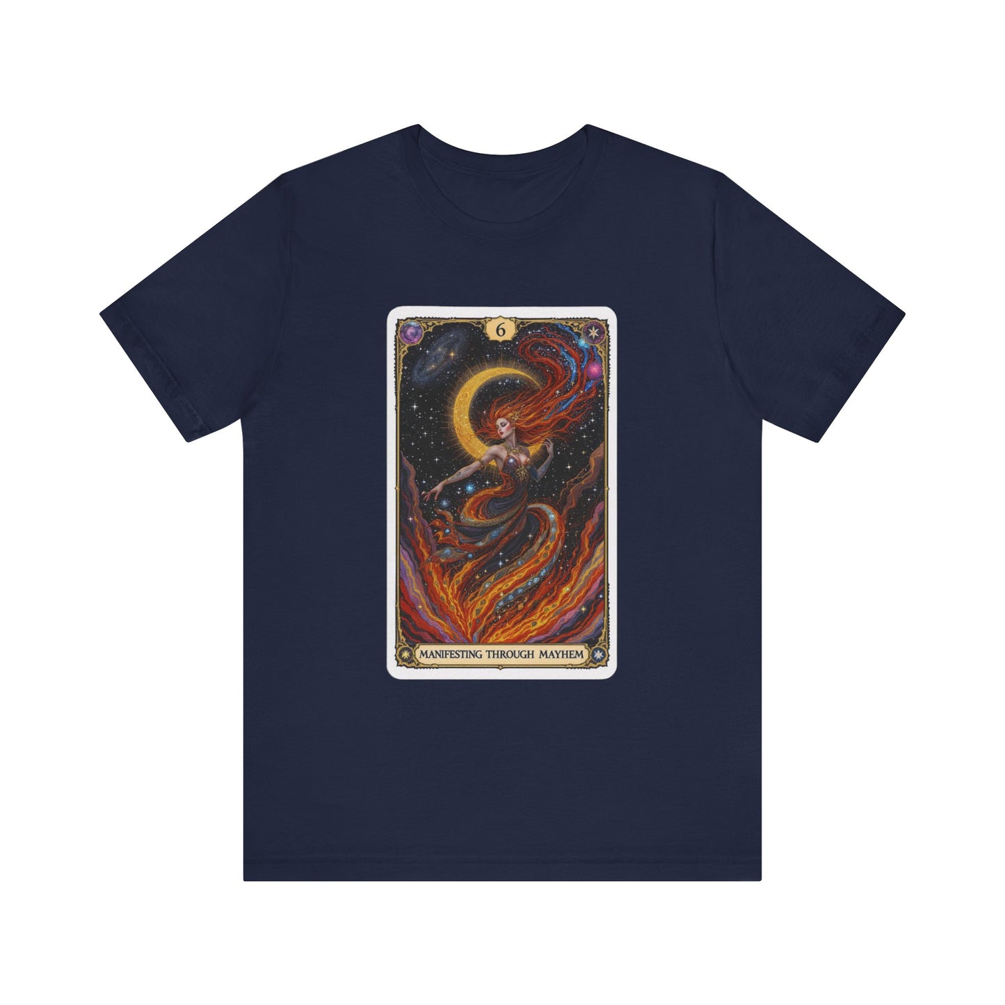 Mystical Tarot Graphic Tee, Unisex T-Shirt, Astrology Apparel, Spiritual Gift, Boho Style Shirt, Celestial Clothing