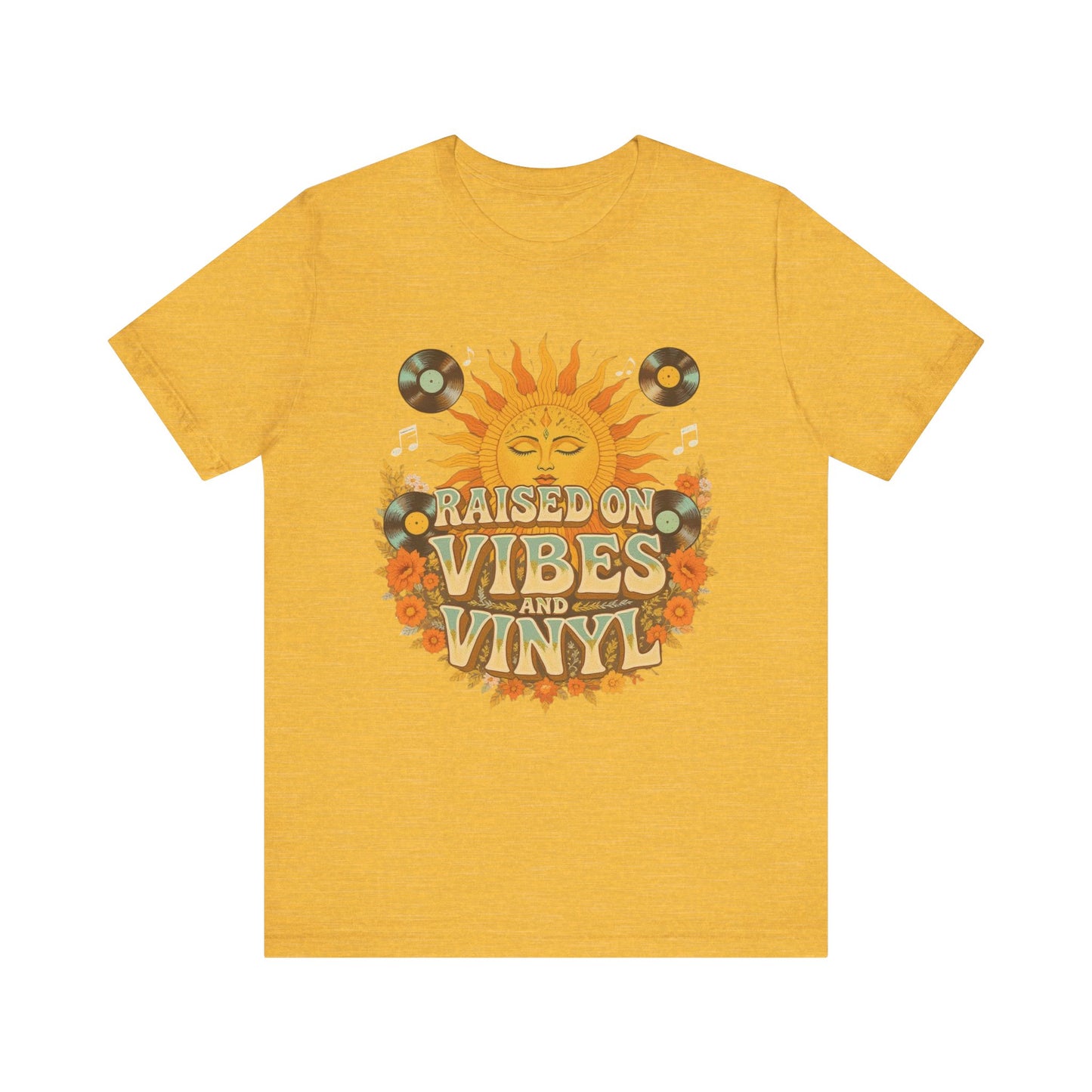 Retro Sun Vibes Tee - Unisex Jersey Short Sleeve Shirt, Music Lover Gift, Vintage Summer Fashion, Festival Apparel, Boho T-Shirt