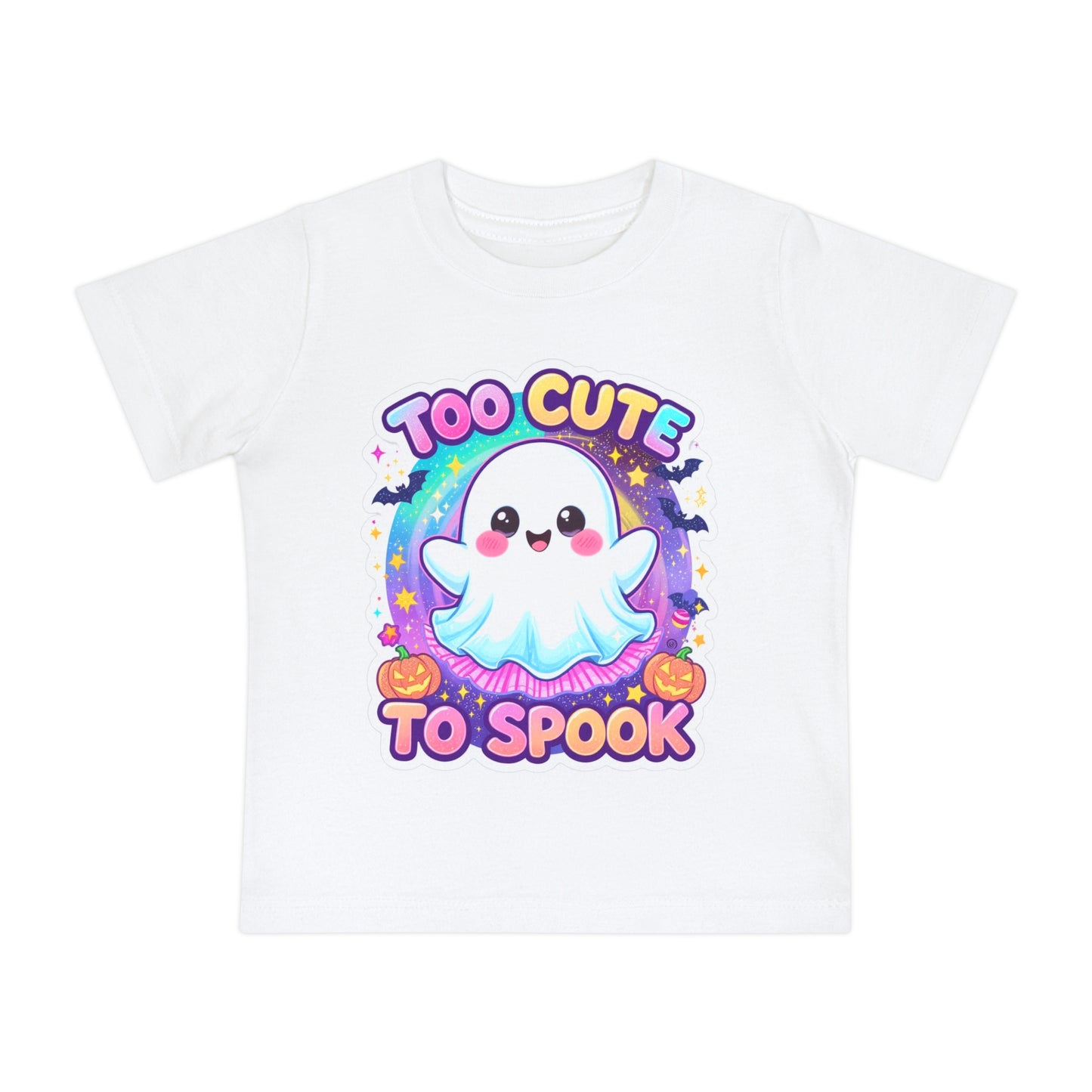 Too Cute to Spook Baby T-Shirt, Halloween Baby Shirt, Ghost Design Top, Toddler Costume Tee, Cute Kids Halloween Apparel