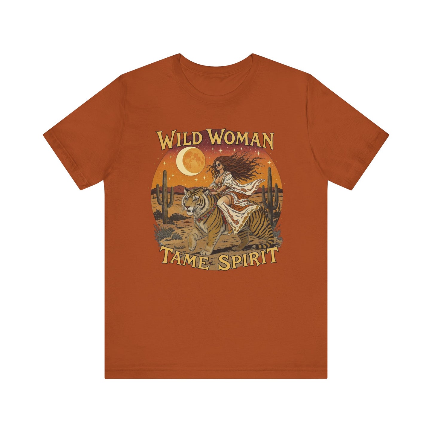 Wild Woman Tee | Bohemian Graphic Shirt for Adventurers, Casual Wear, Gift for Her, Festival Style, Nature Lover's Top