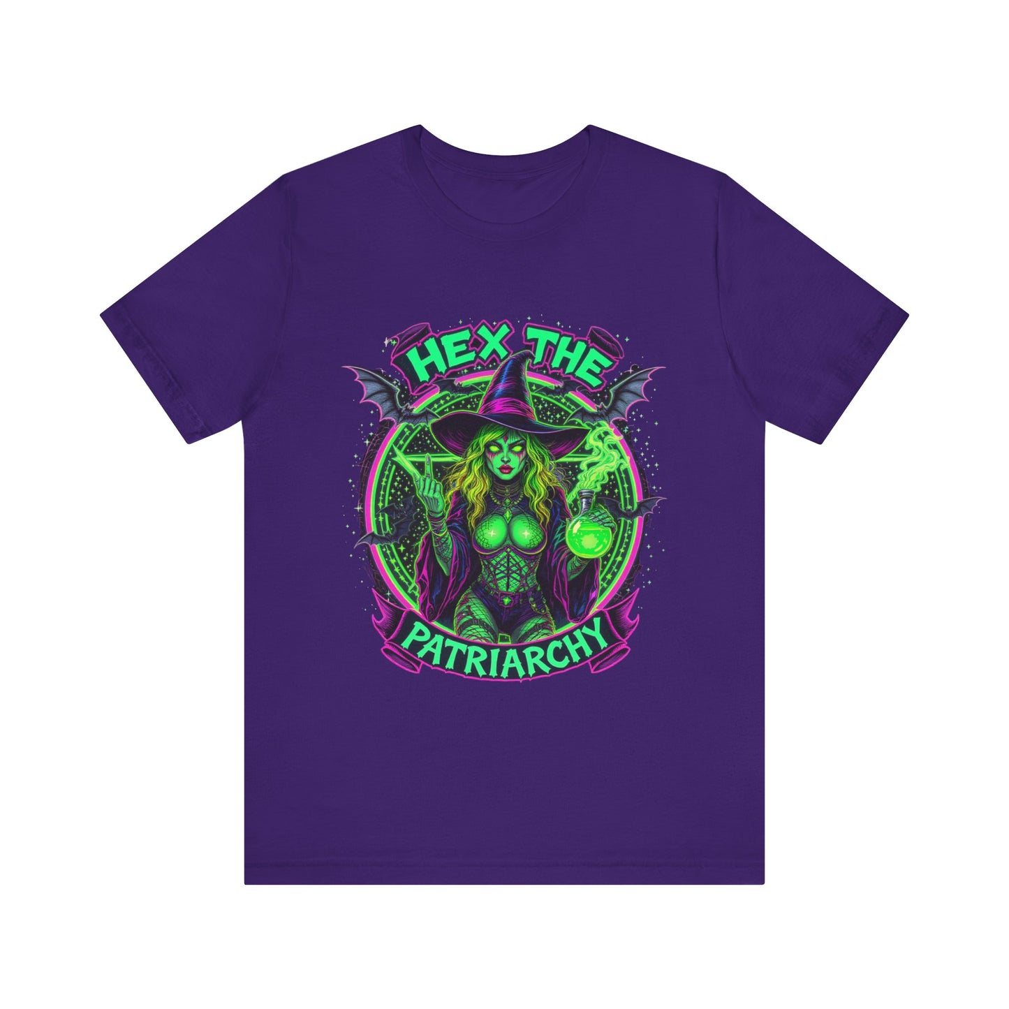 Hex the Patriarchy T-Shirt, Witchcraft Graphic Tee, Feminist Shirt, Spooky Apparel, Gift for Witches