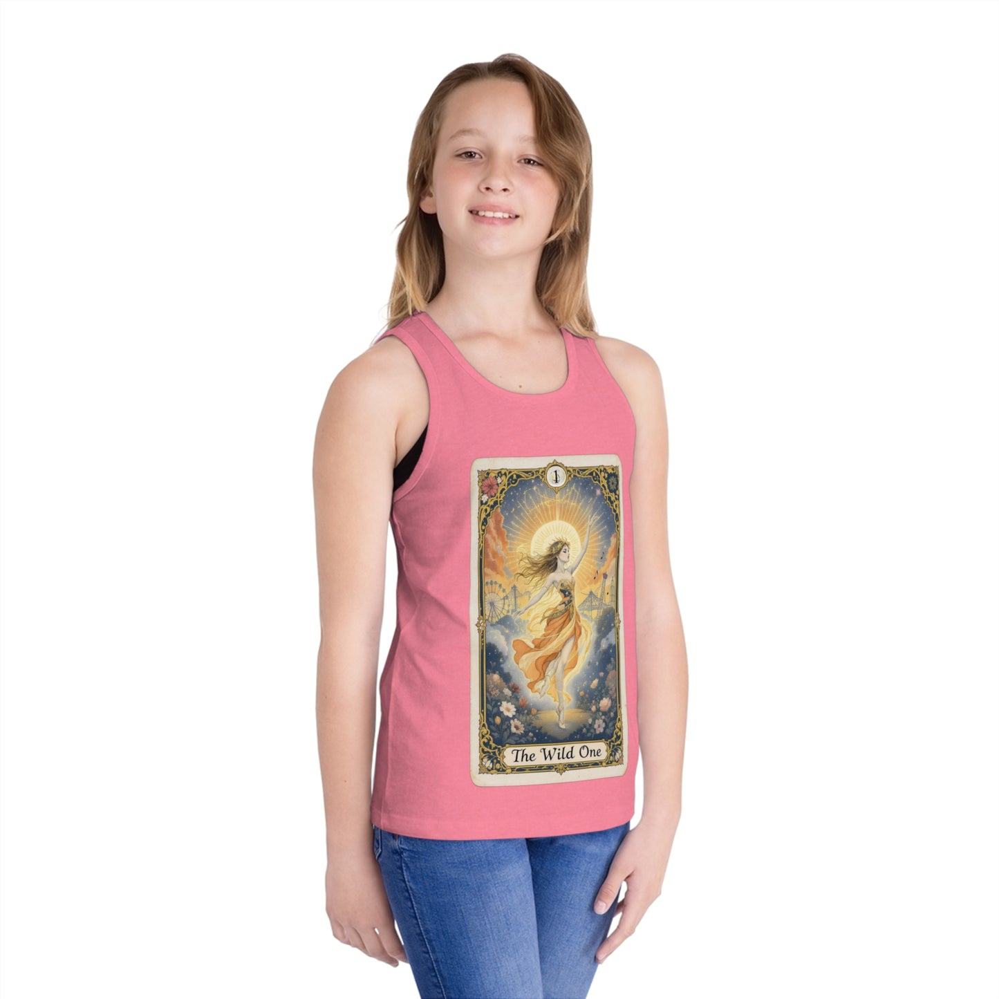 Magical Kid's Jersey Tank Top, Wild One Graphic Tee, Summer Fun Shirt, Playful Youth Apparel, Birthday Gift, Festival Outfit