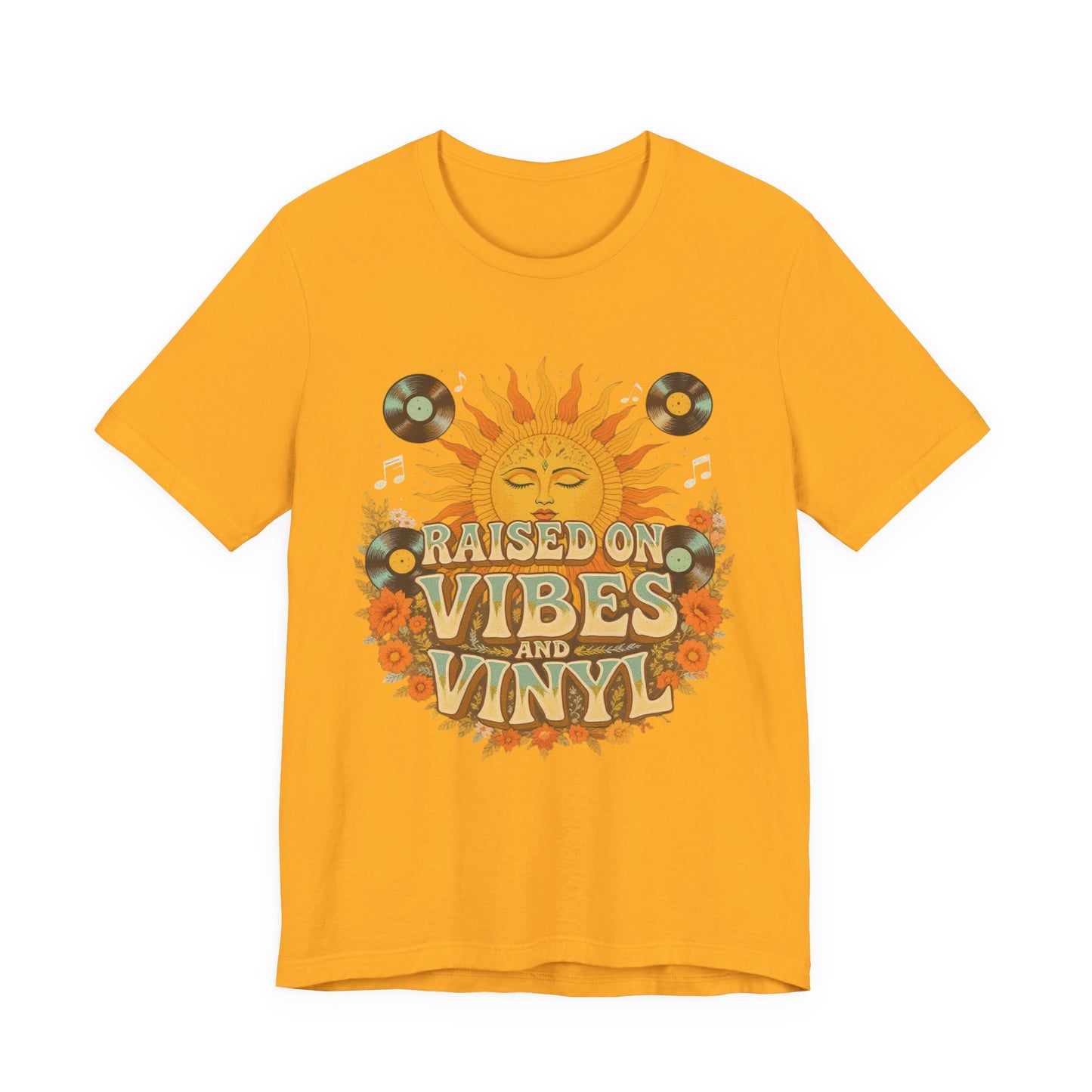 Retro Sun Vibes Tee - Unisex Jersey Short Sleeve Shirt, Music Lover Gift, Vintage Summer Fashion, Festival Apparel, Boho T-Shirt