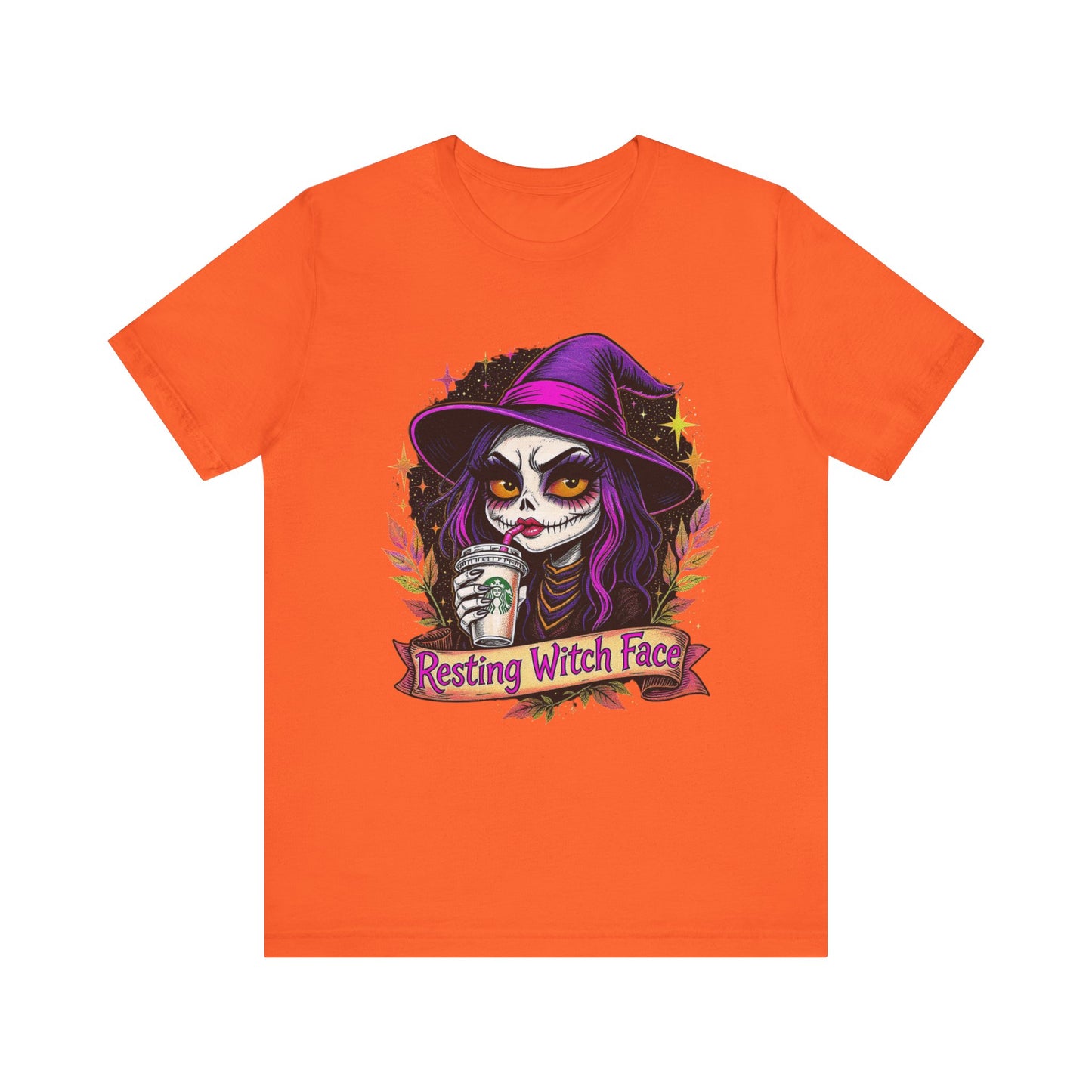 Resting Witch Face Unisex Jersey Tee | Cute Halloween Shirt, Spooky Graphic Tee, Witchy Apparel, Gift for Her, Fall Fashion