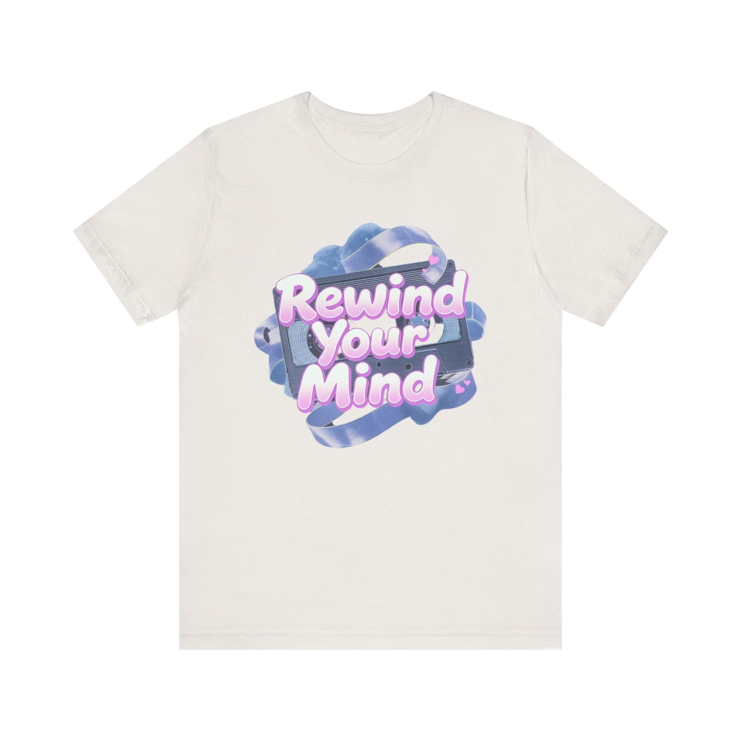 Mindful Vibes Unisex T-Shirt, Rewind Your Mind Tee, Relaxed Graphic Tee, Gift for Mental Health Awareness, Casual Wear for All Occasions